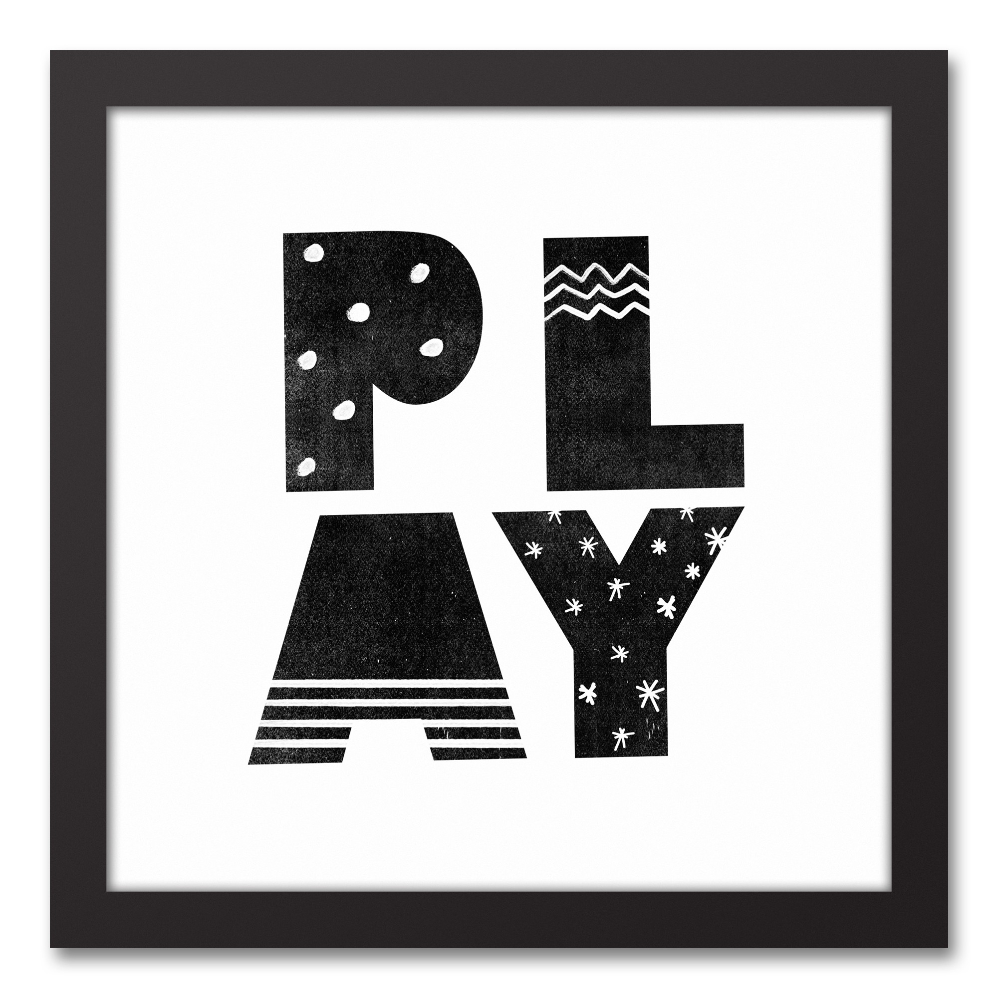 Play Black and White Wall Art
