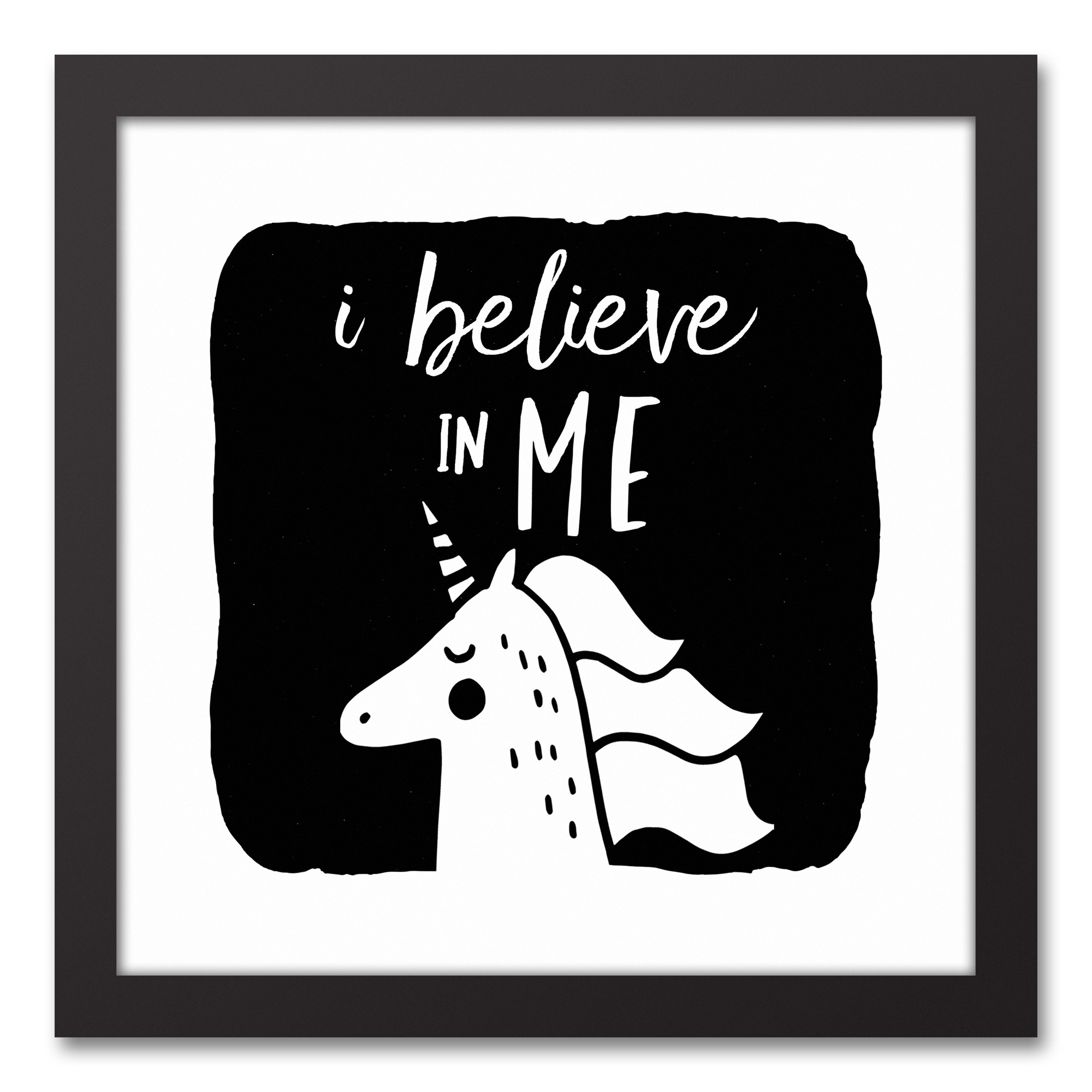 I Believe In Me Unicorn Wall Art