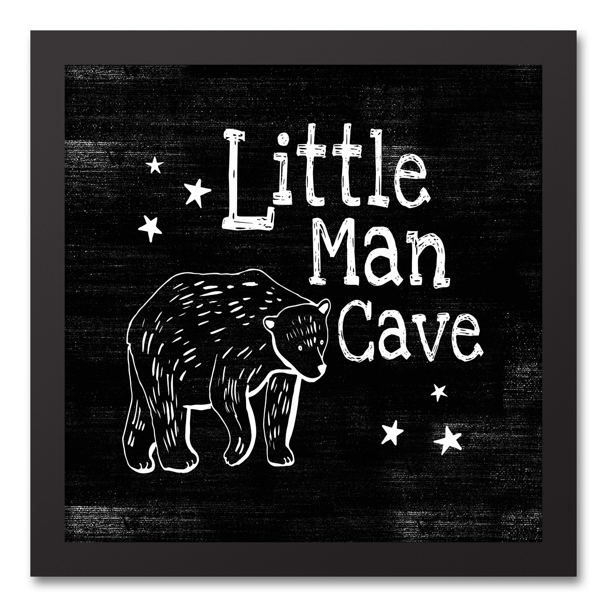 Little Man Cave Bear Wall Art