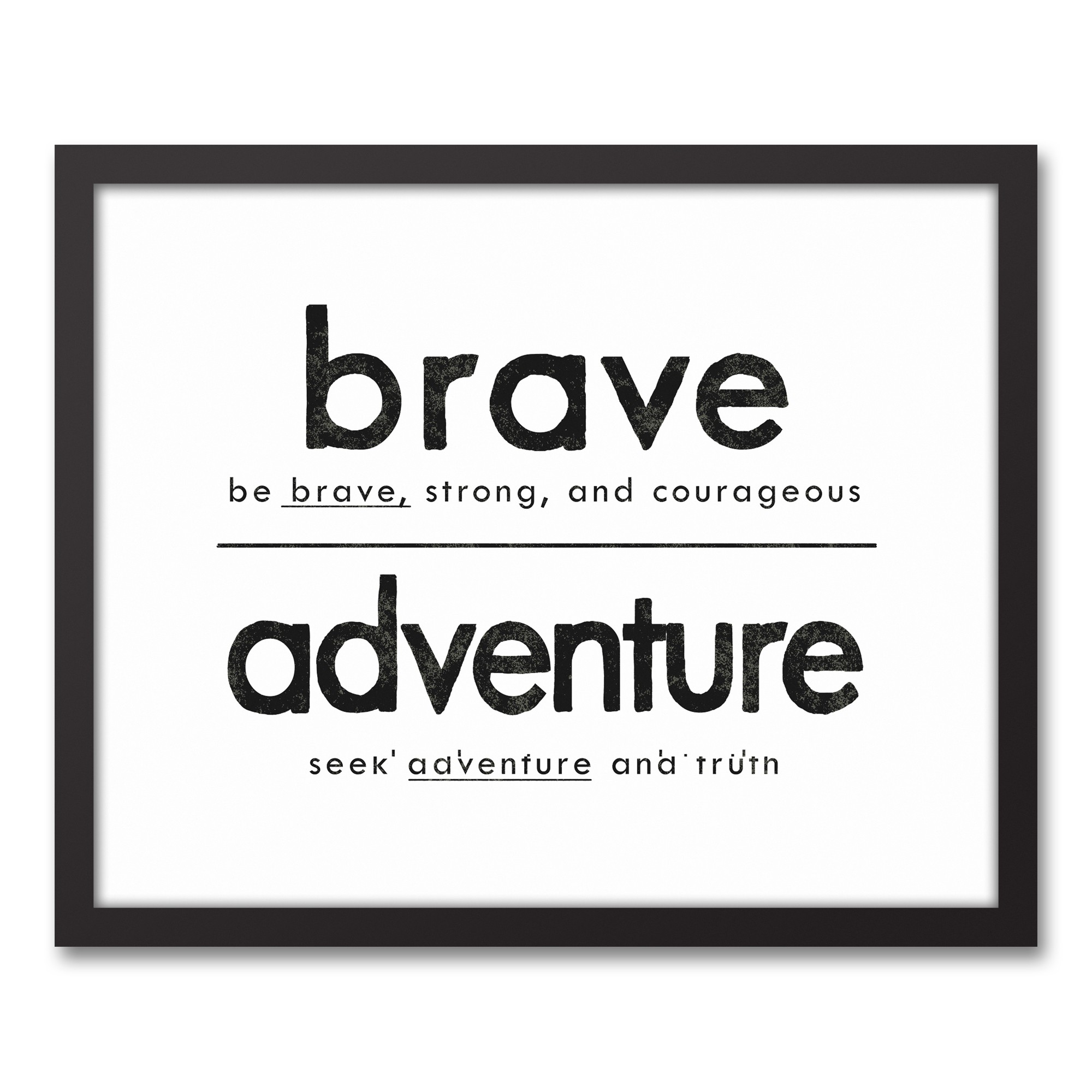 Be Brave Seek Adventure Wall Art