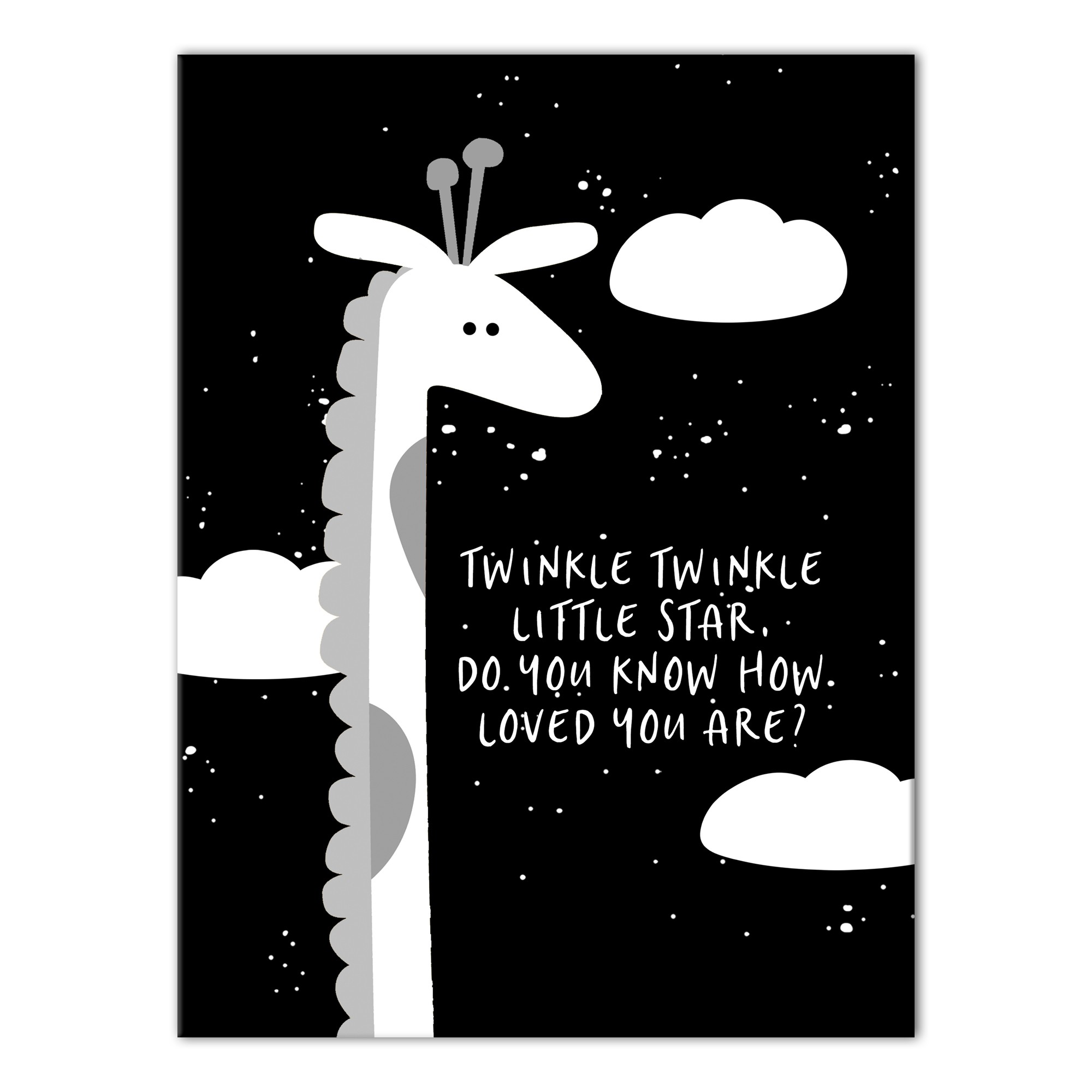Twinkle Twinkle Little Giraffe Wall Art