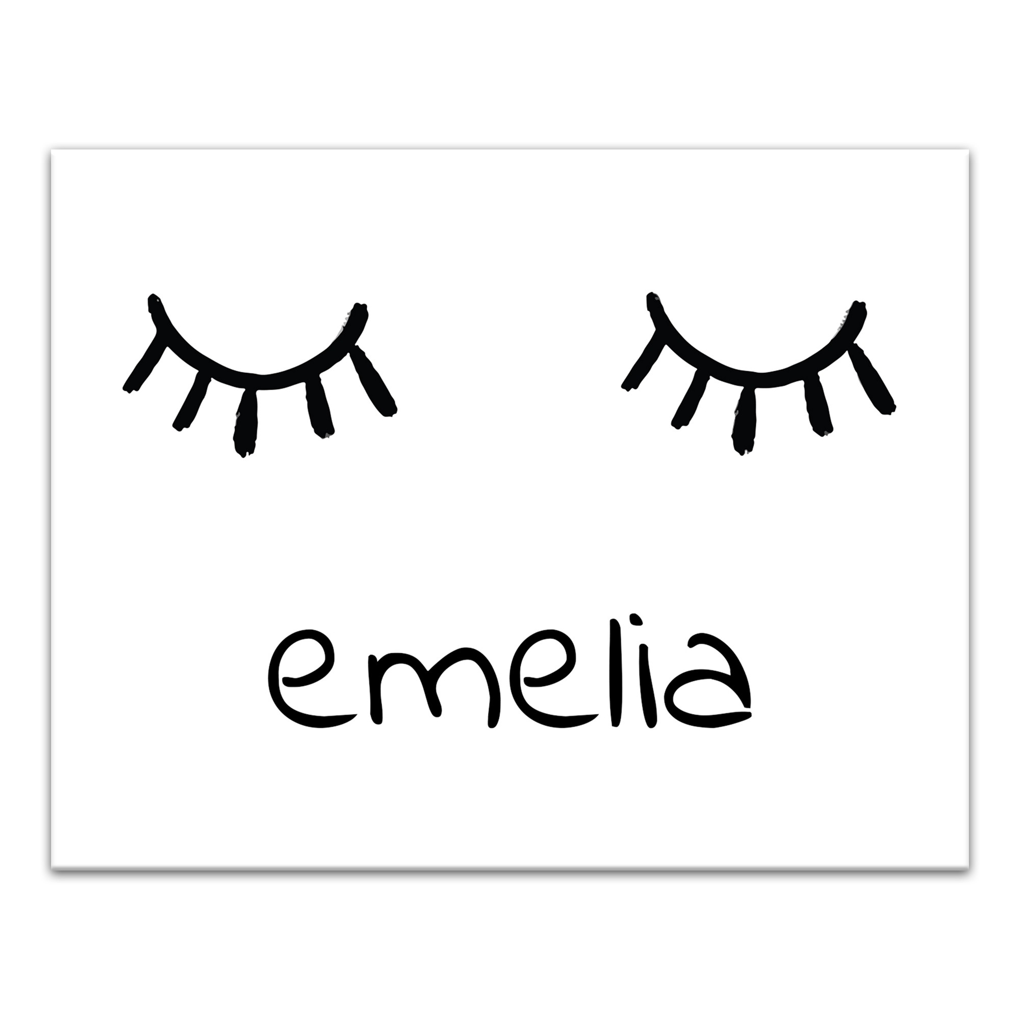 Eyelashes 11x14 Personalized Canvas Wall Art