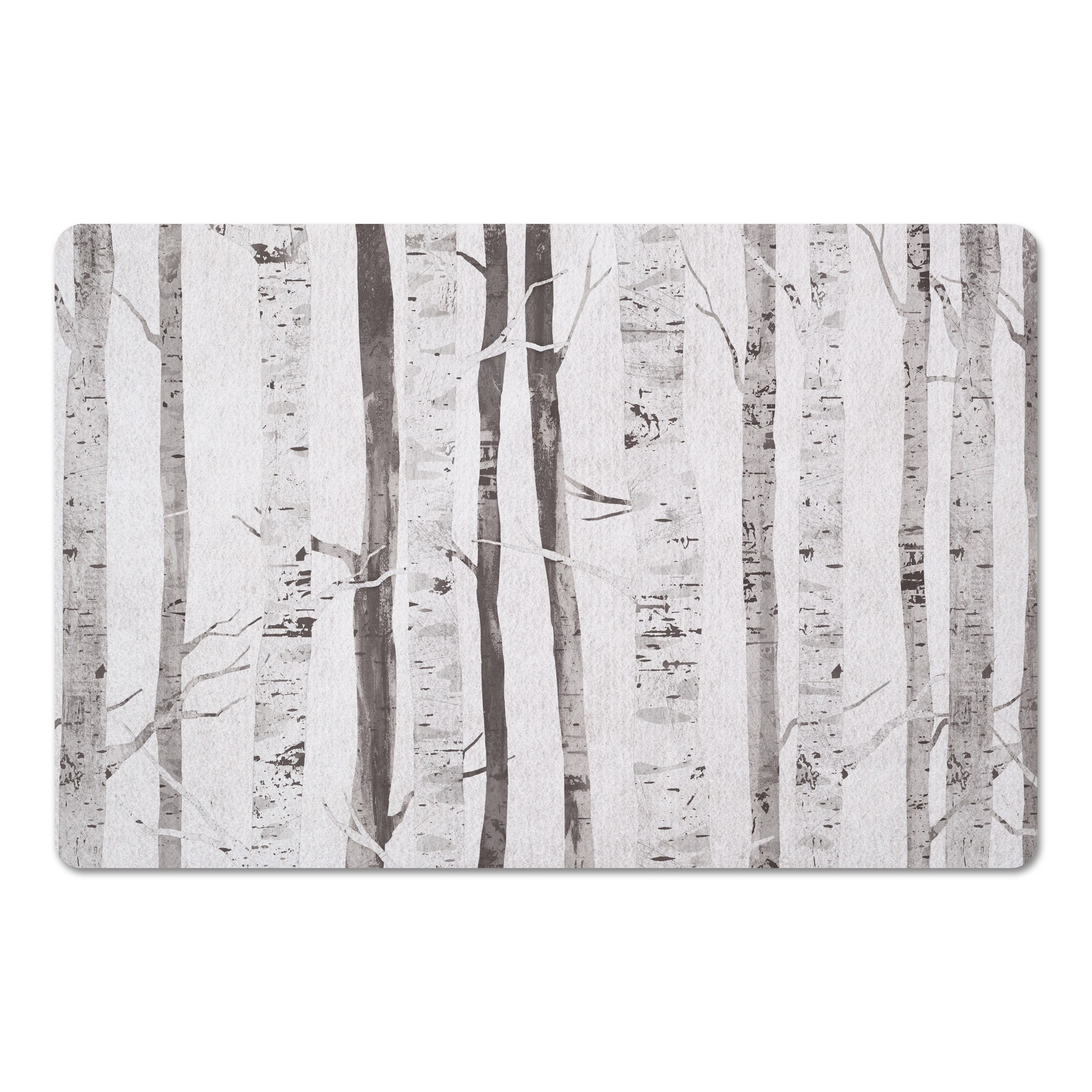 White Birch Trees 27x18 Floor Mat