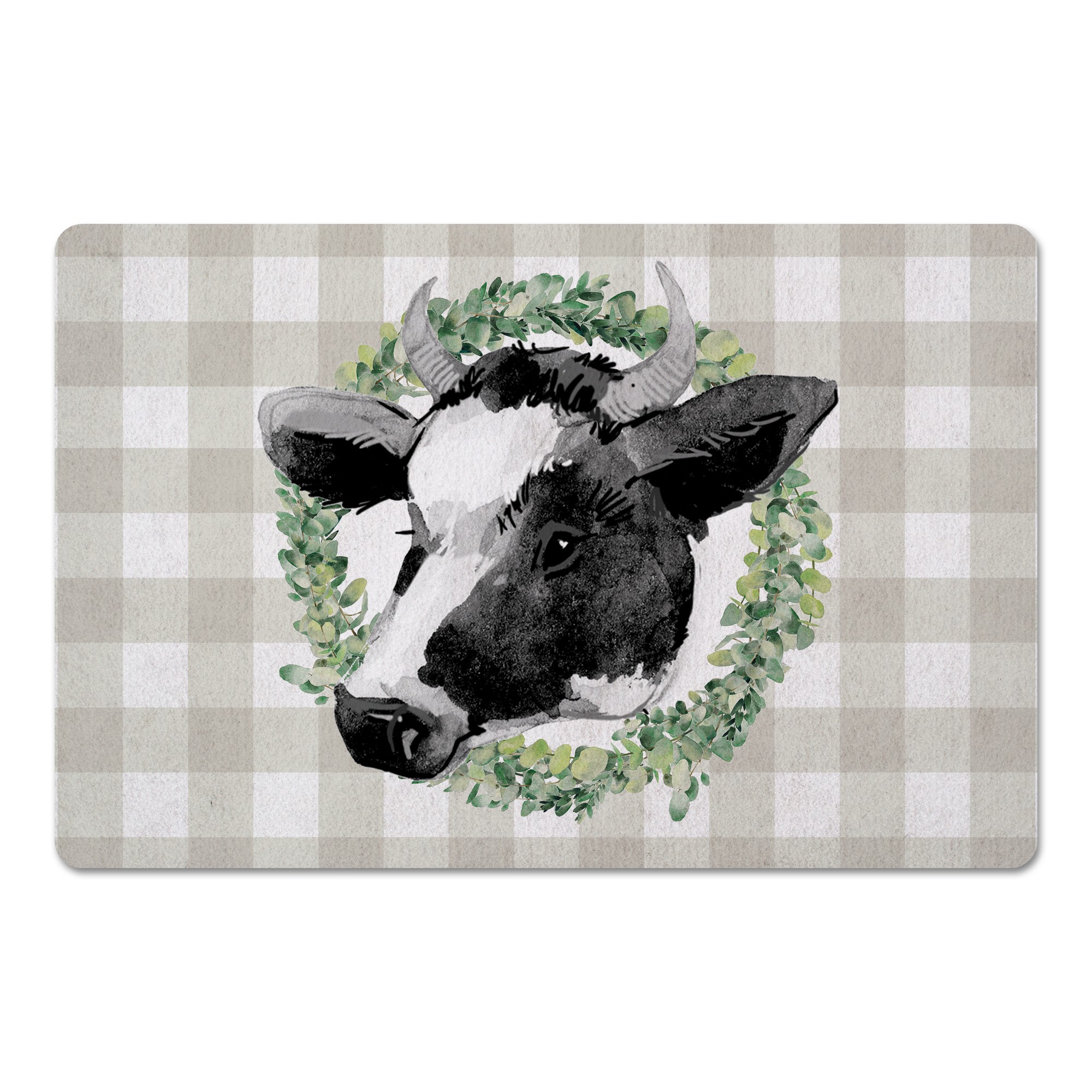 Eucalyptus Cow  27x18 Floor Mat