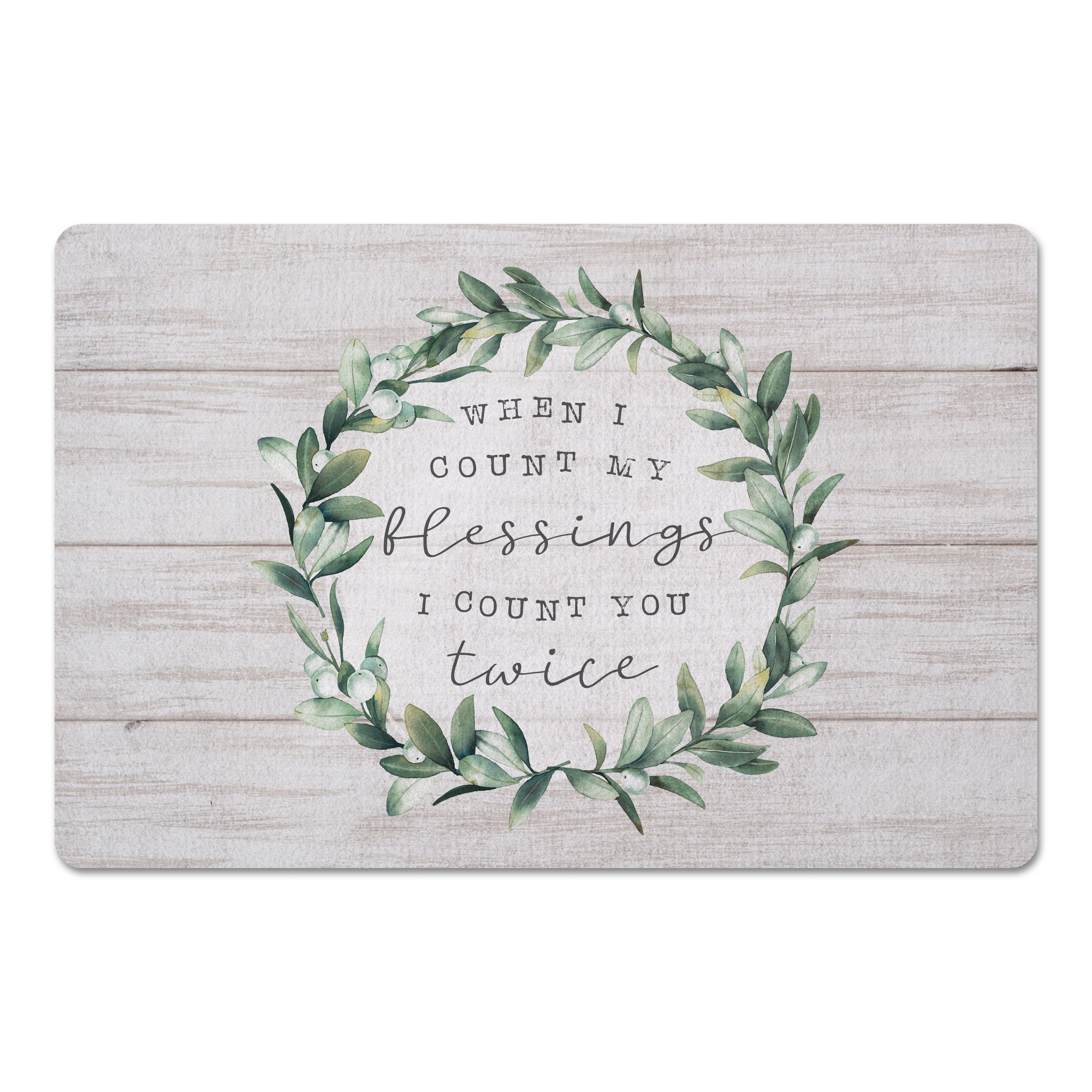 Count My Blessings  27x18 Floor Mat