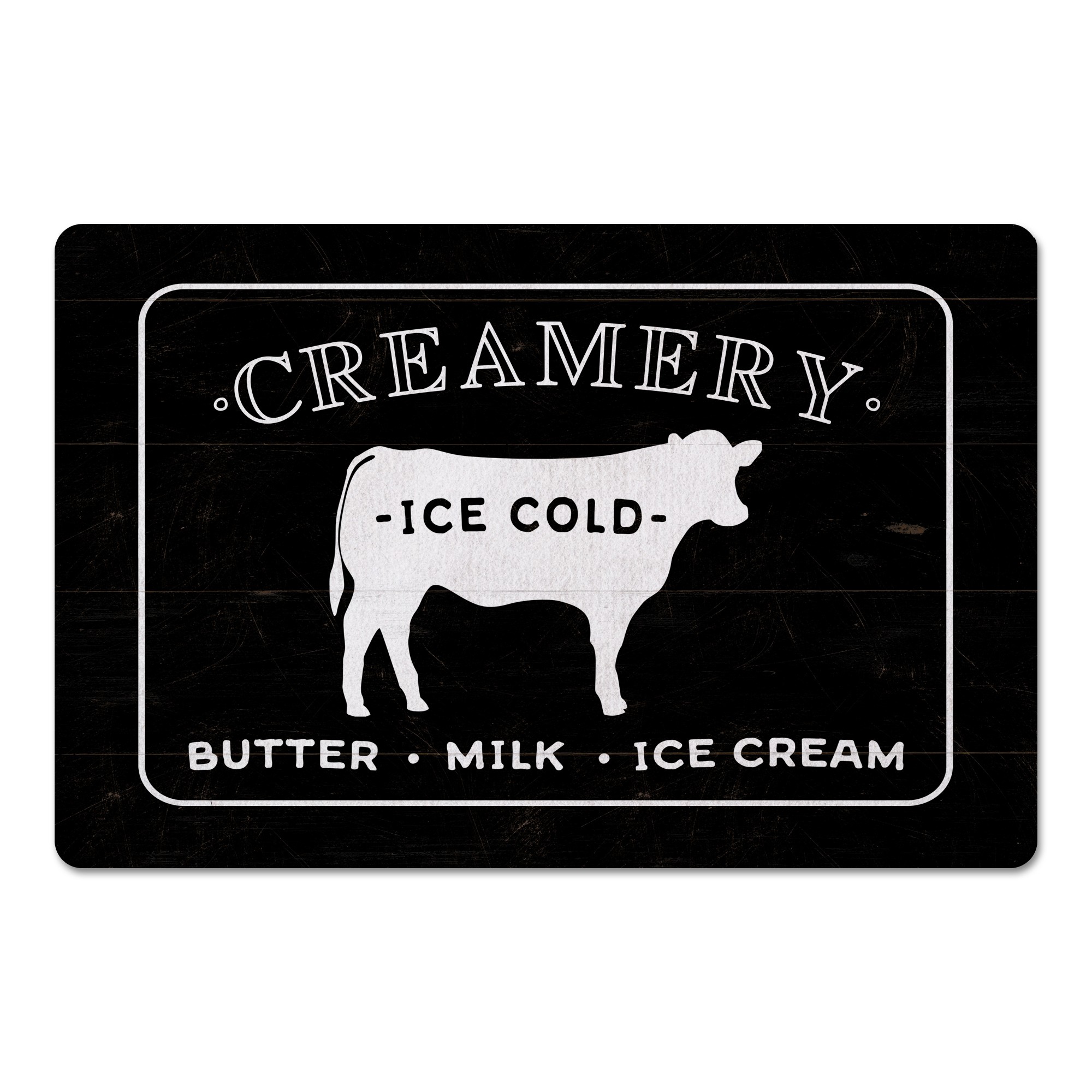Distressed Creamery 27x18 Floor Mat