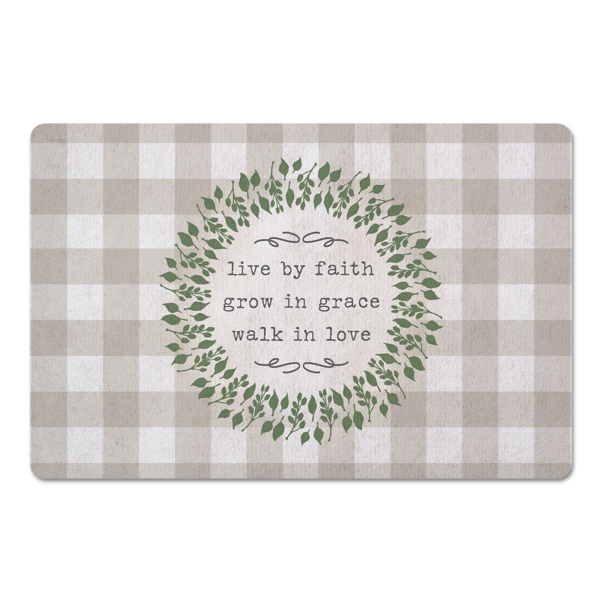 Live By Faith 27x18 Floor Mat