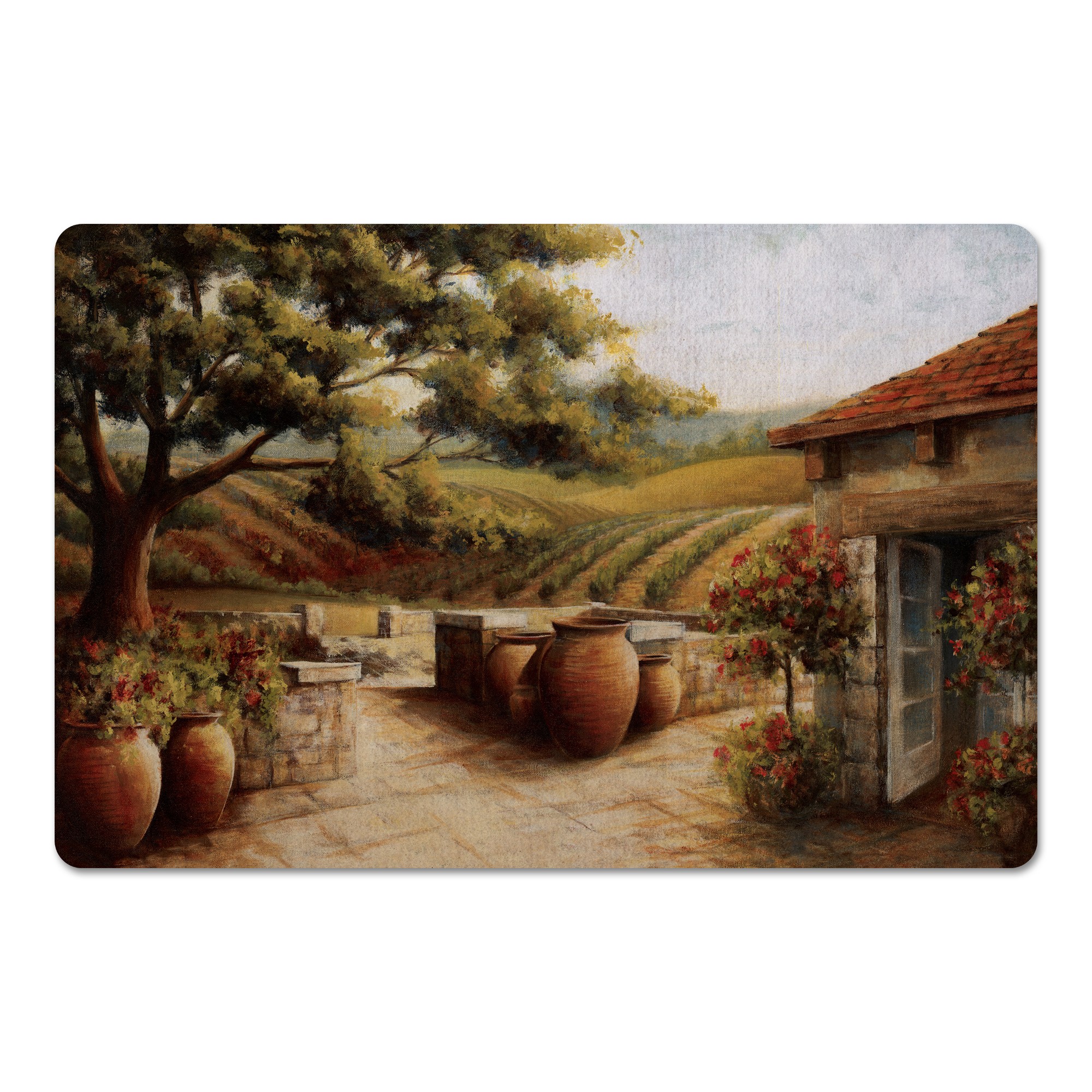 Painted Tuscan Vineyard 27x18 Floor Mat
