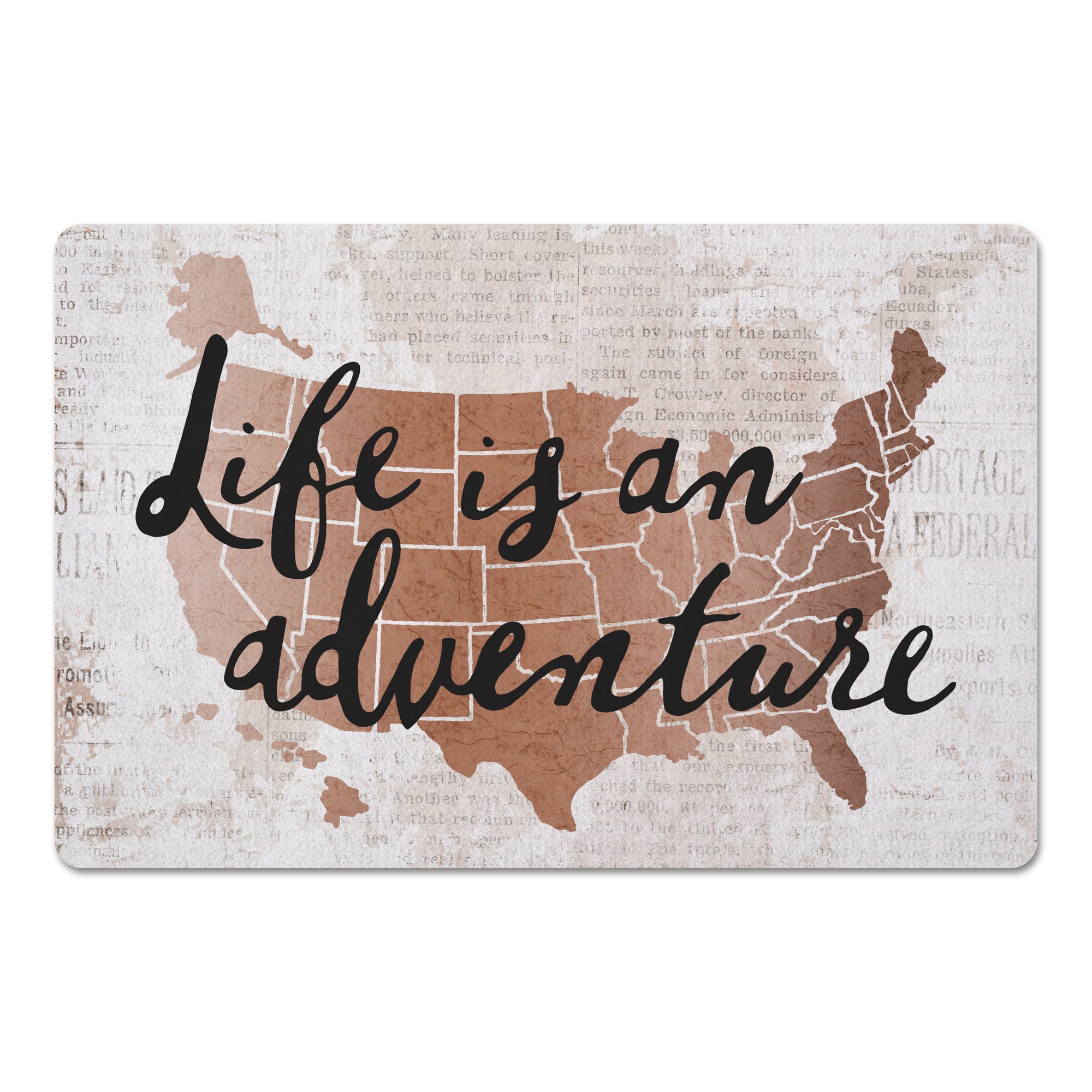 Life Is An Adventure 27x18 Floor Mat