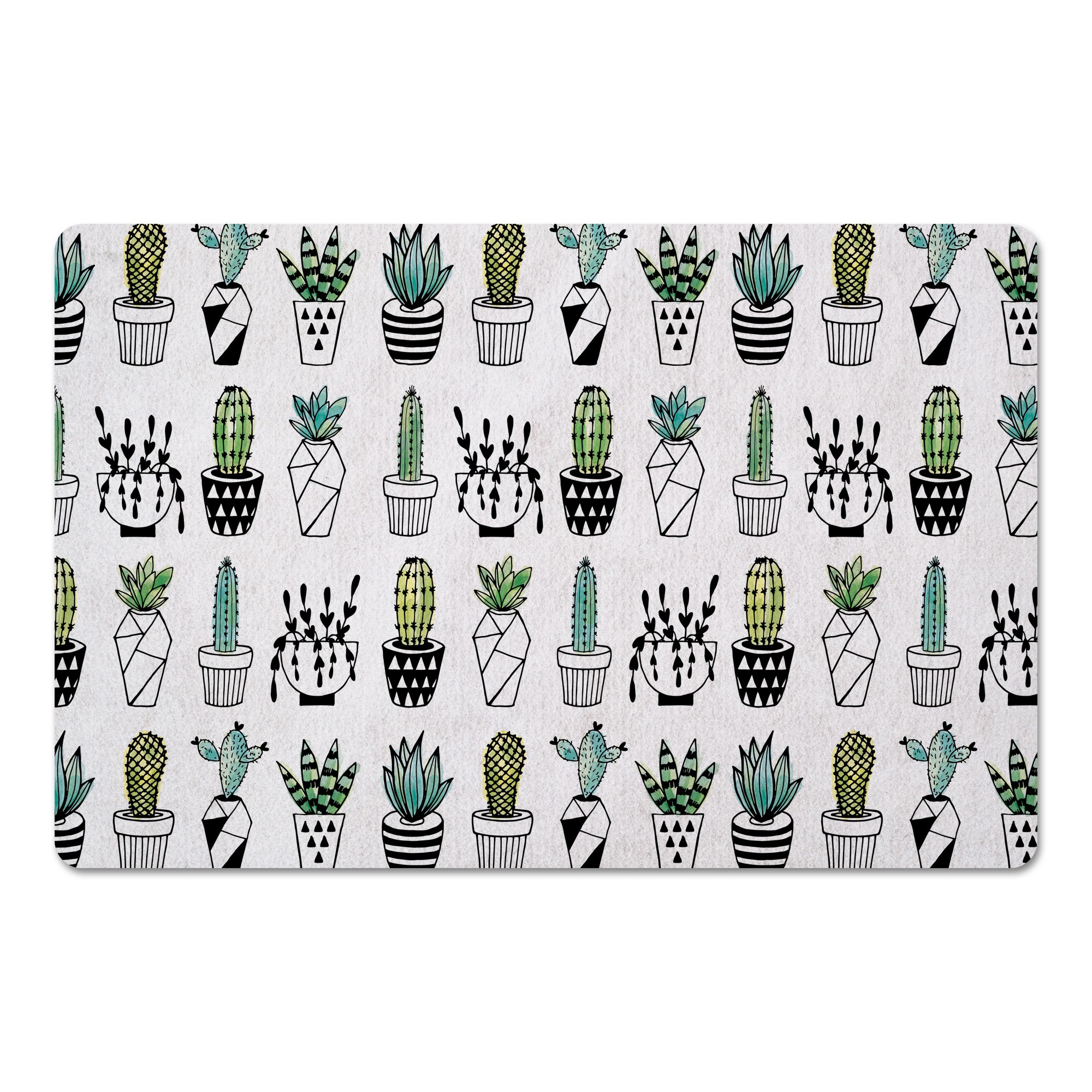 Potted Cacti 27x18 Floor Mat