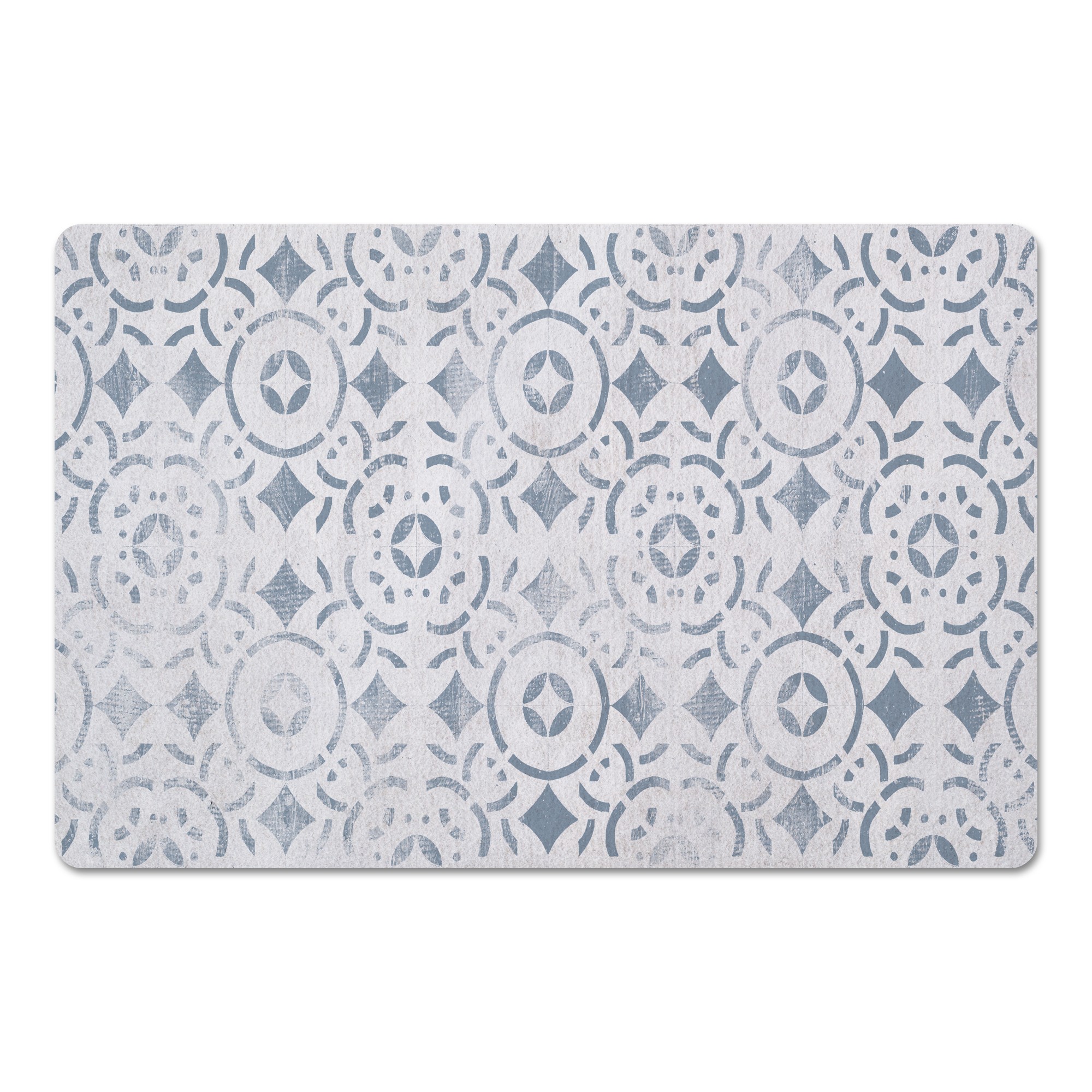 Distressed Mosaic Tile 27x18 Floor Mat
