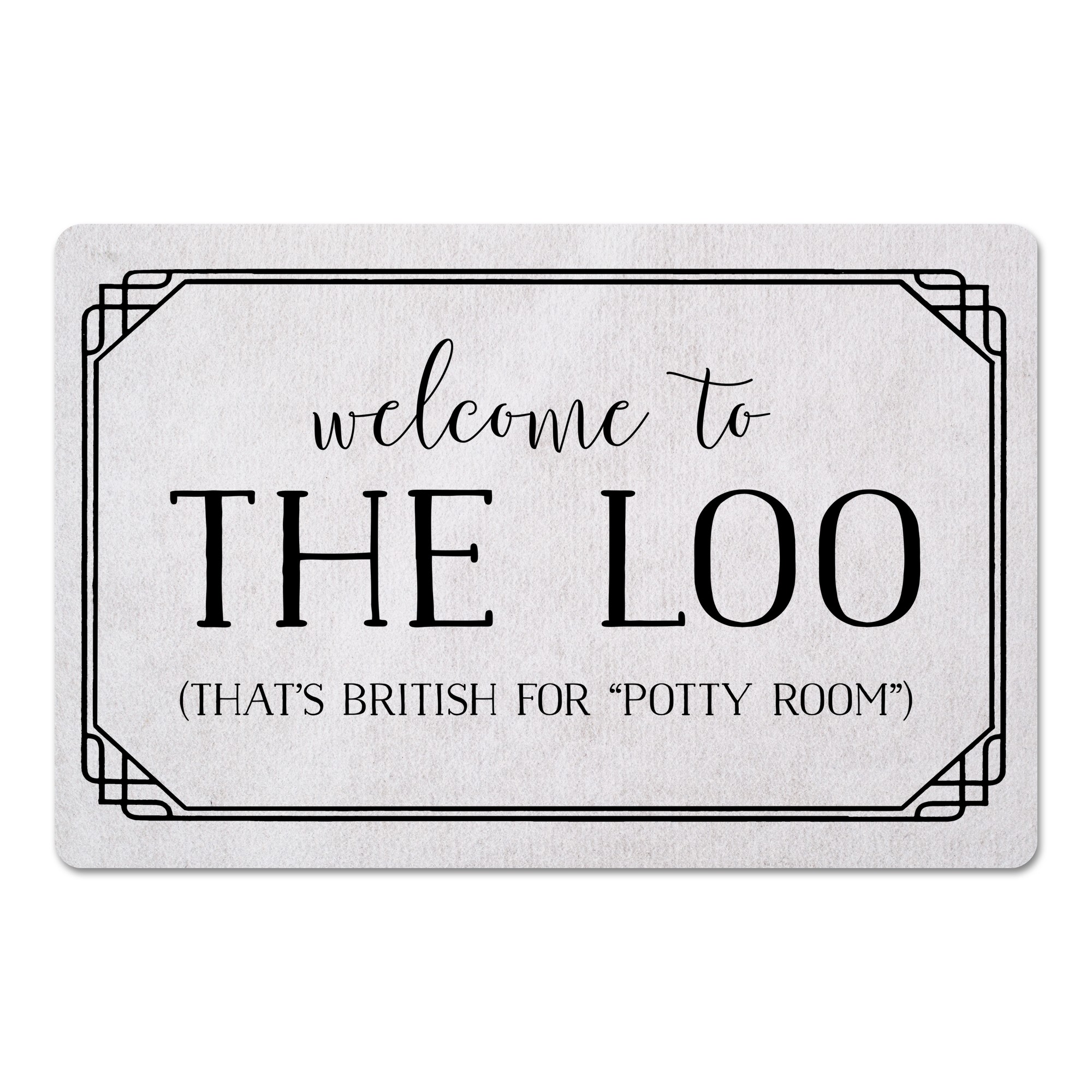 Welcome To The Loo 27x18 Floor Mat