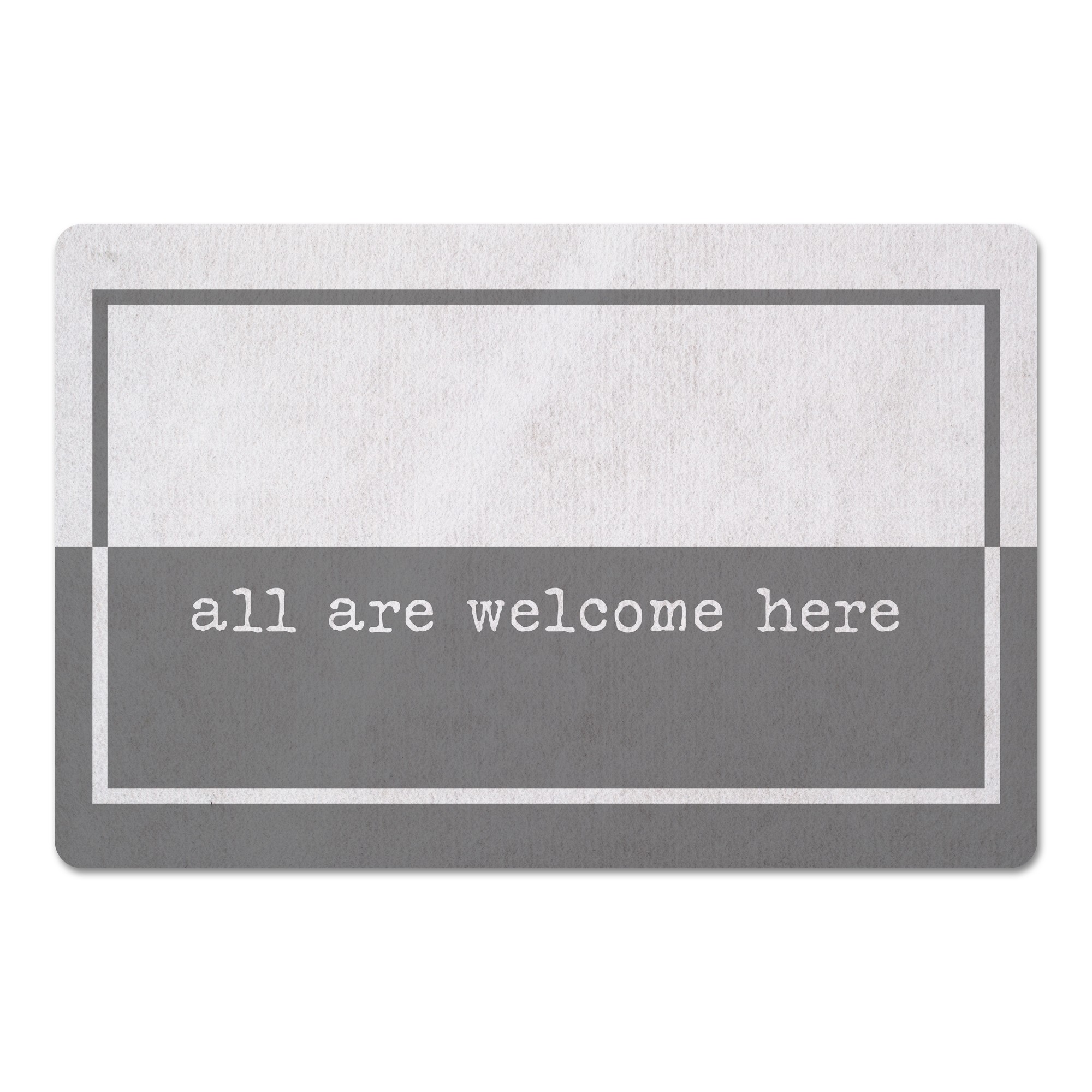 All Are Welcome Here 27x18 Floor Mat