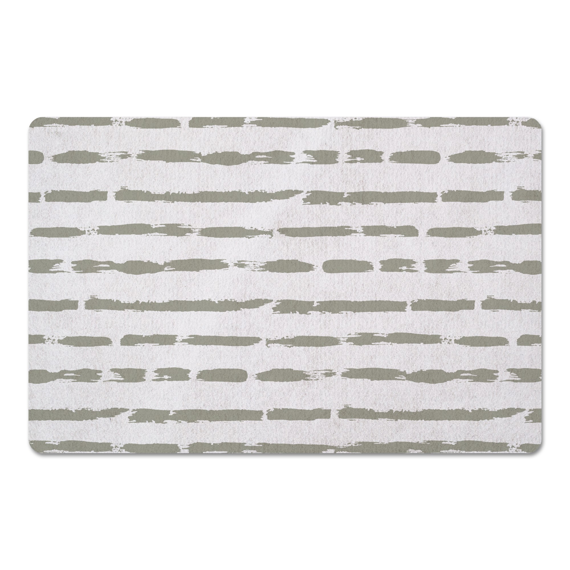 Tan Brush Strokes 27x18 Floor Mat