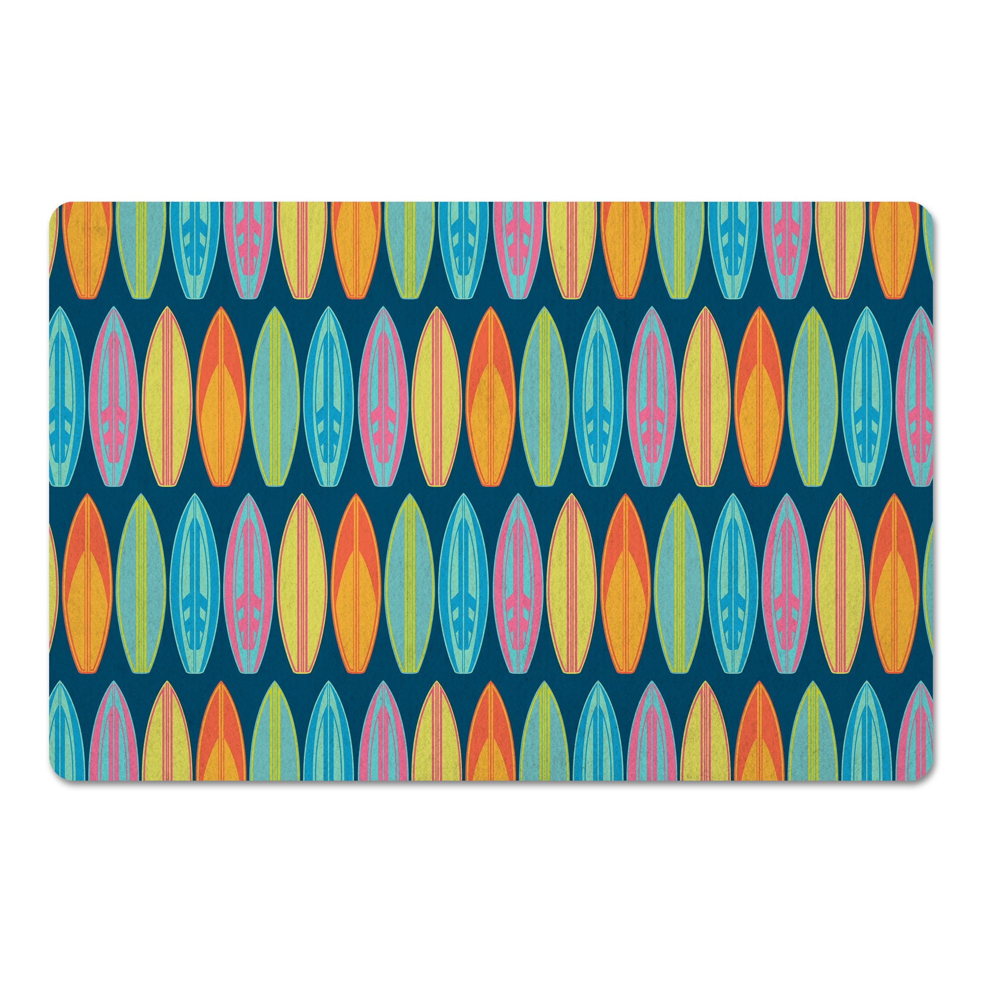 Colorful Surfboards 27x18 Floor Mat