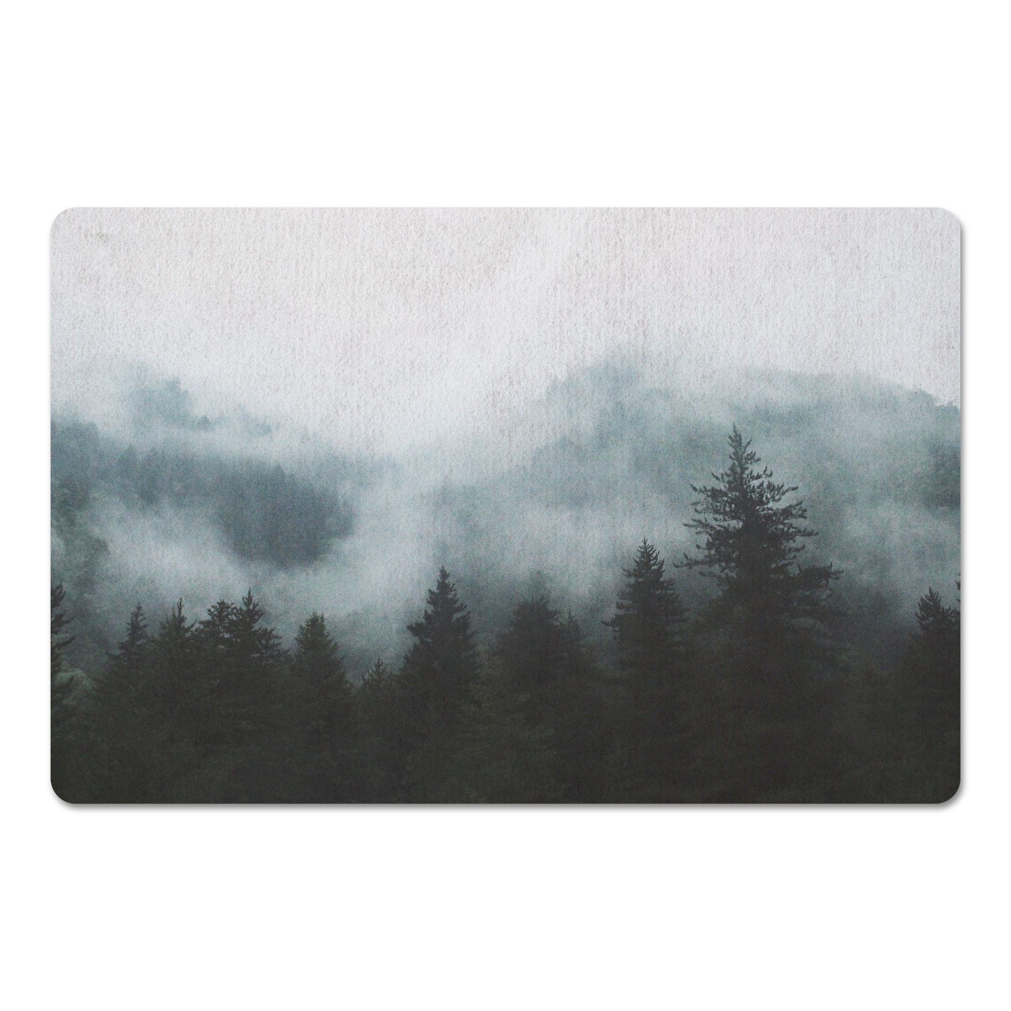 Green Foggy Mountains 27x18 Floor Mat