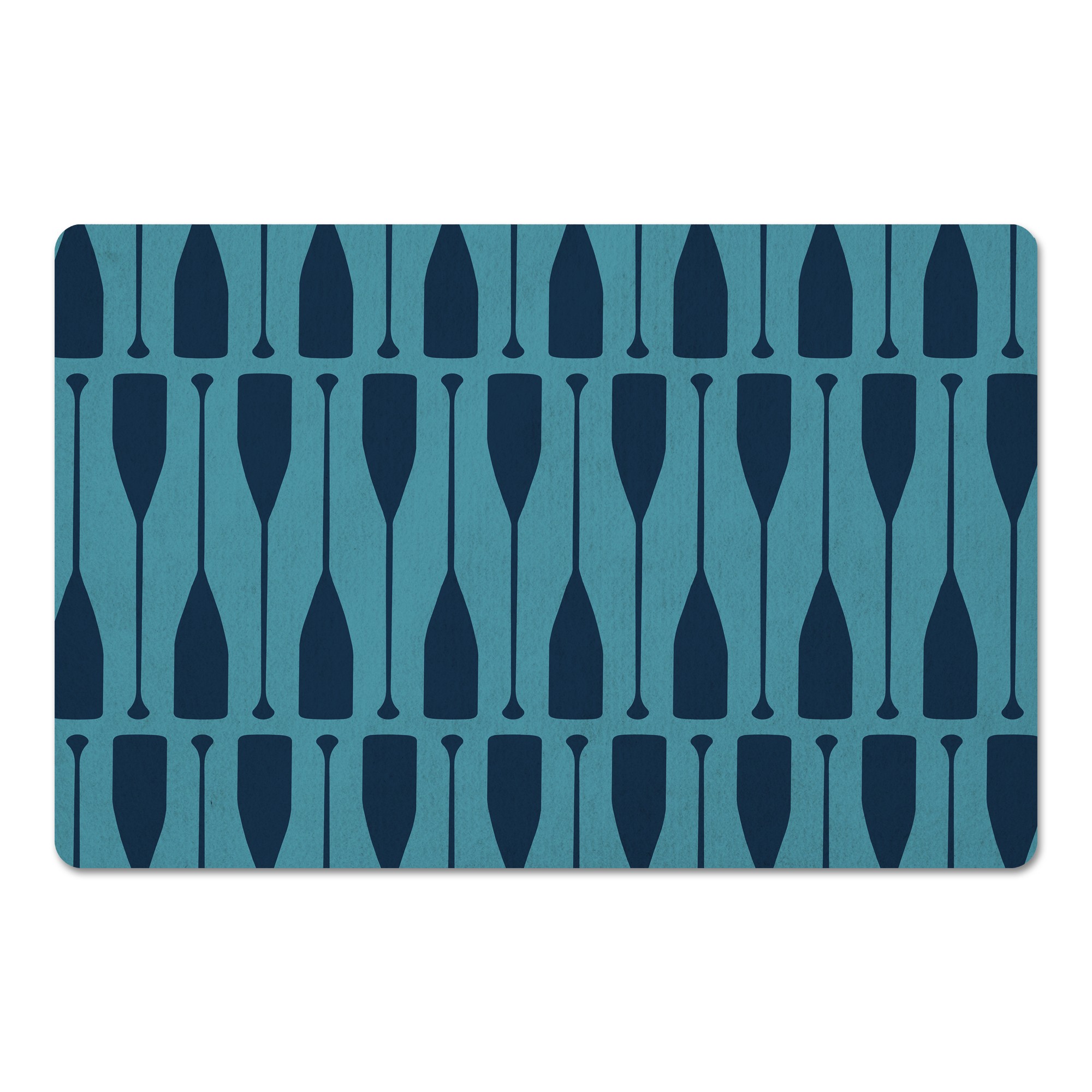 Blue Paddles 27x18 Floor Mat