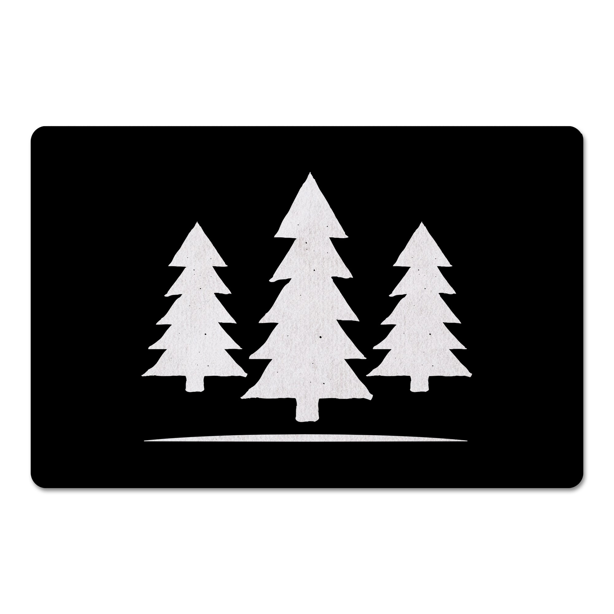 Three White Trees 27x18 Floor Mat