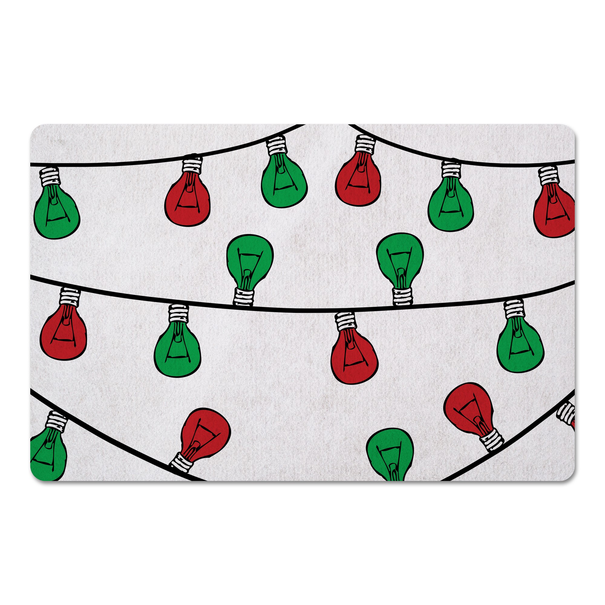 Christmas Light Strings 27x18 Floor Mat