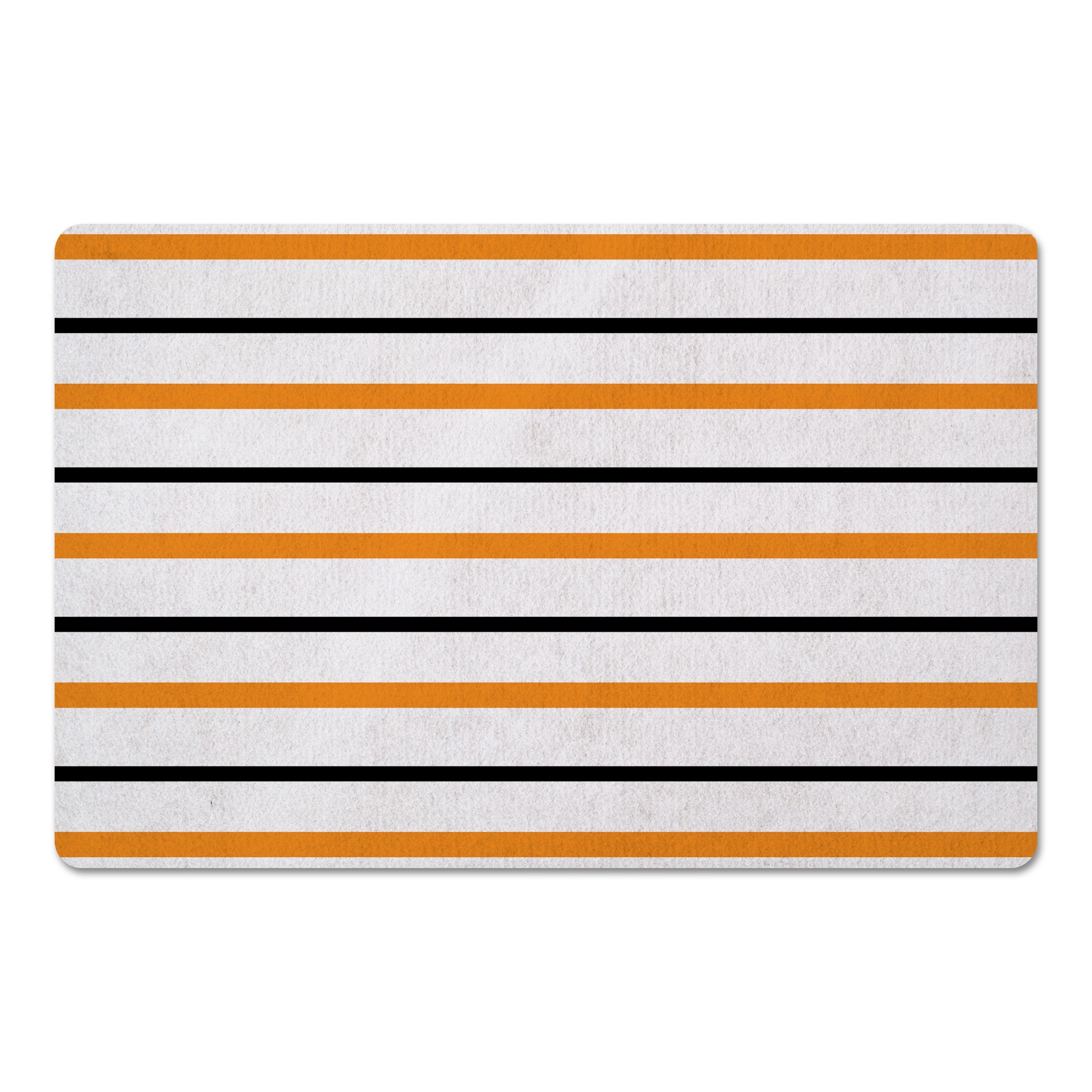 Halloween Stripes 27x18 Floor Mat