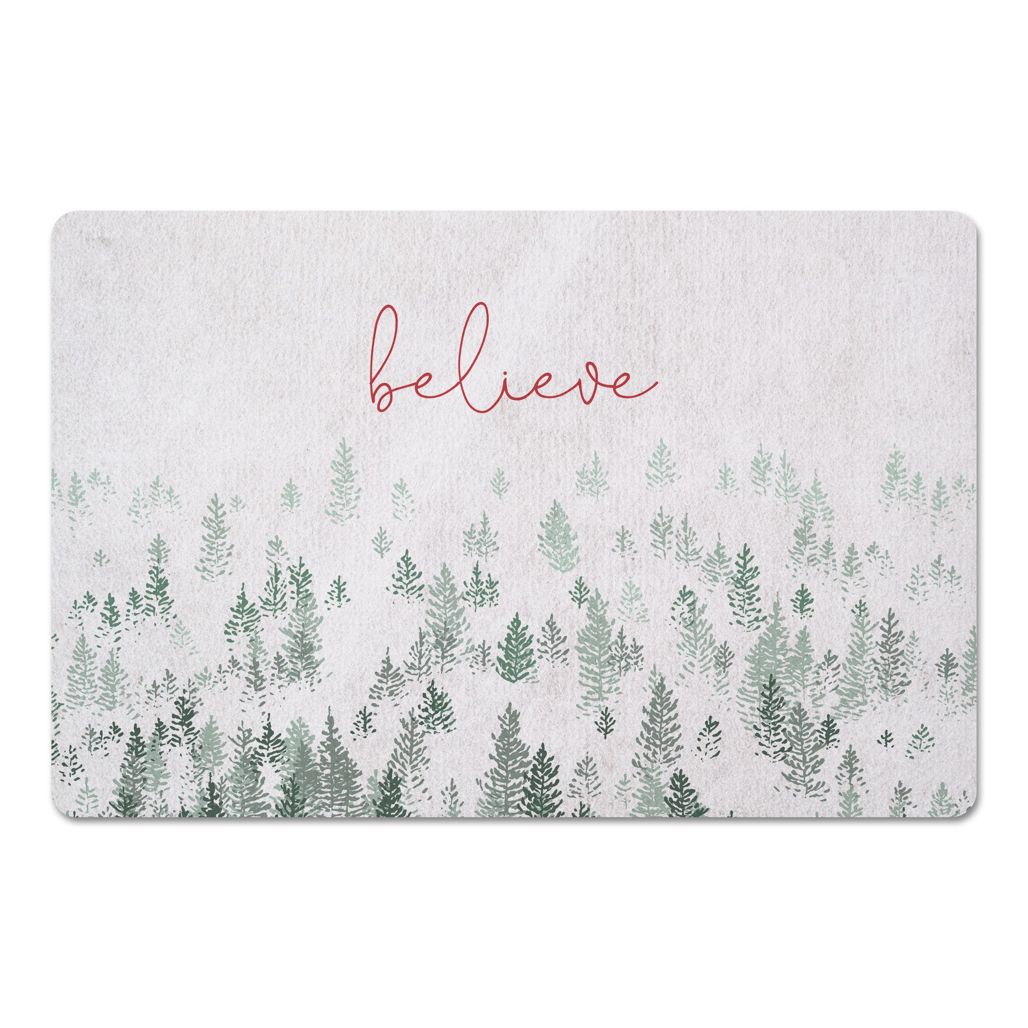 Believe Trees 27x18 Floor Mat