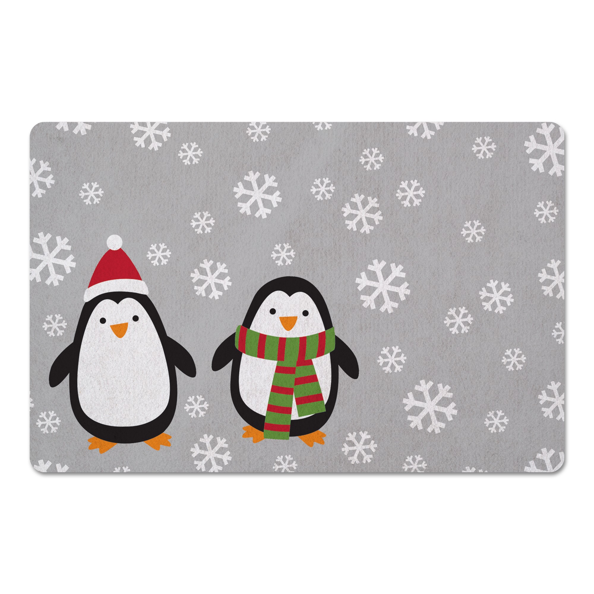 Snowy Penguins 27x18 Floor Mat