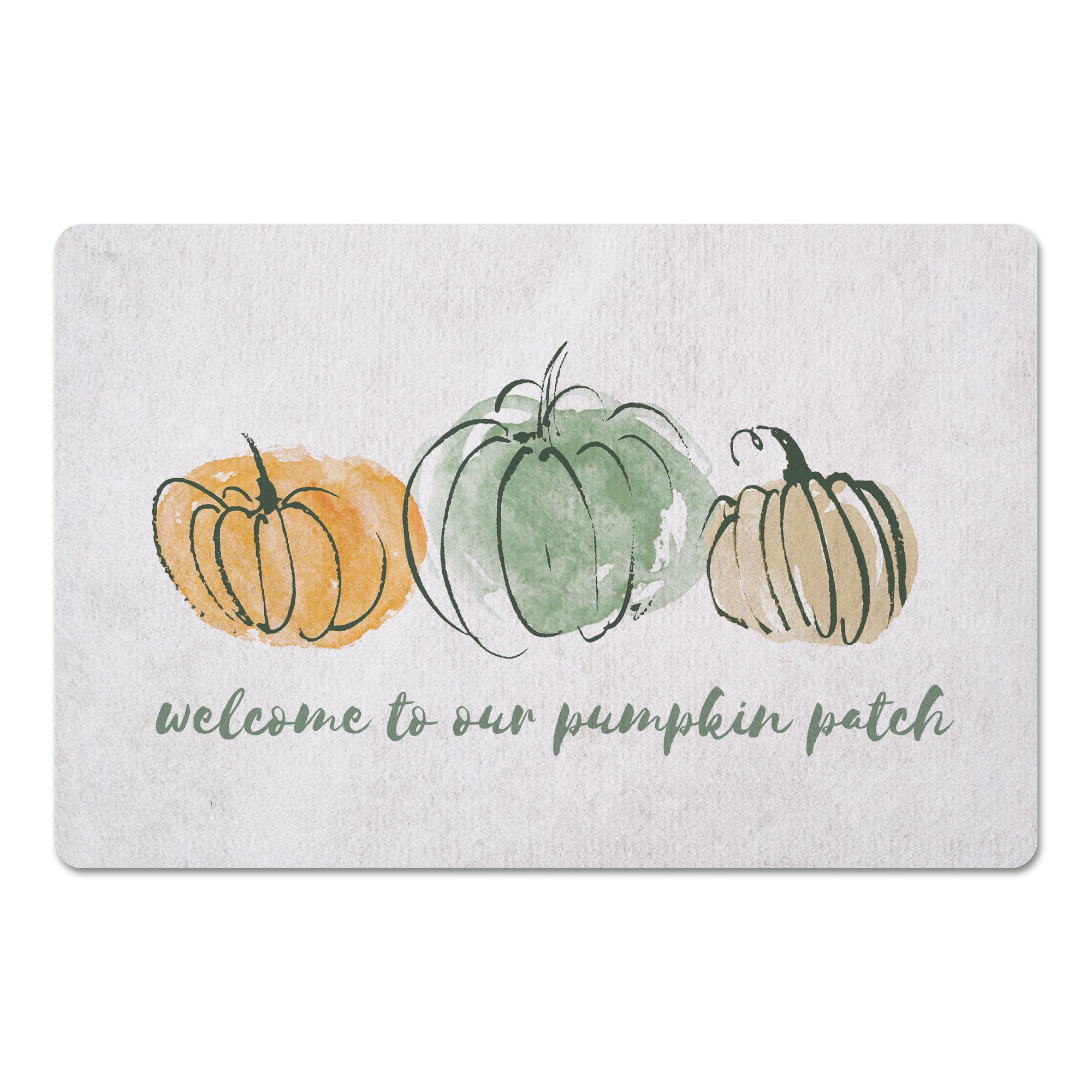 Welcome Pumpkins 27x18 Floor Mat