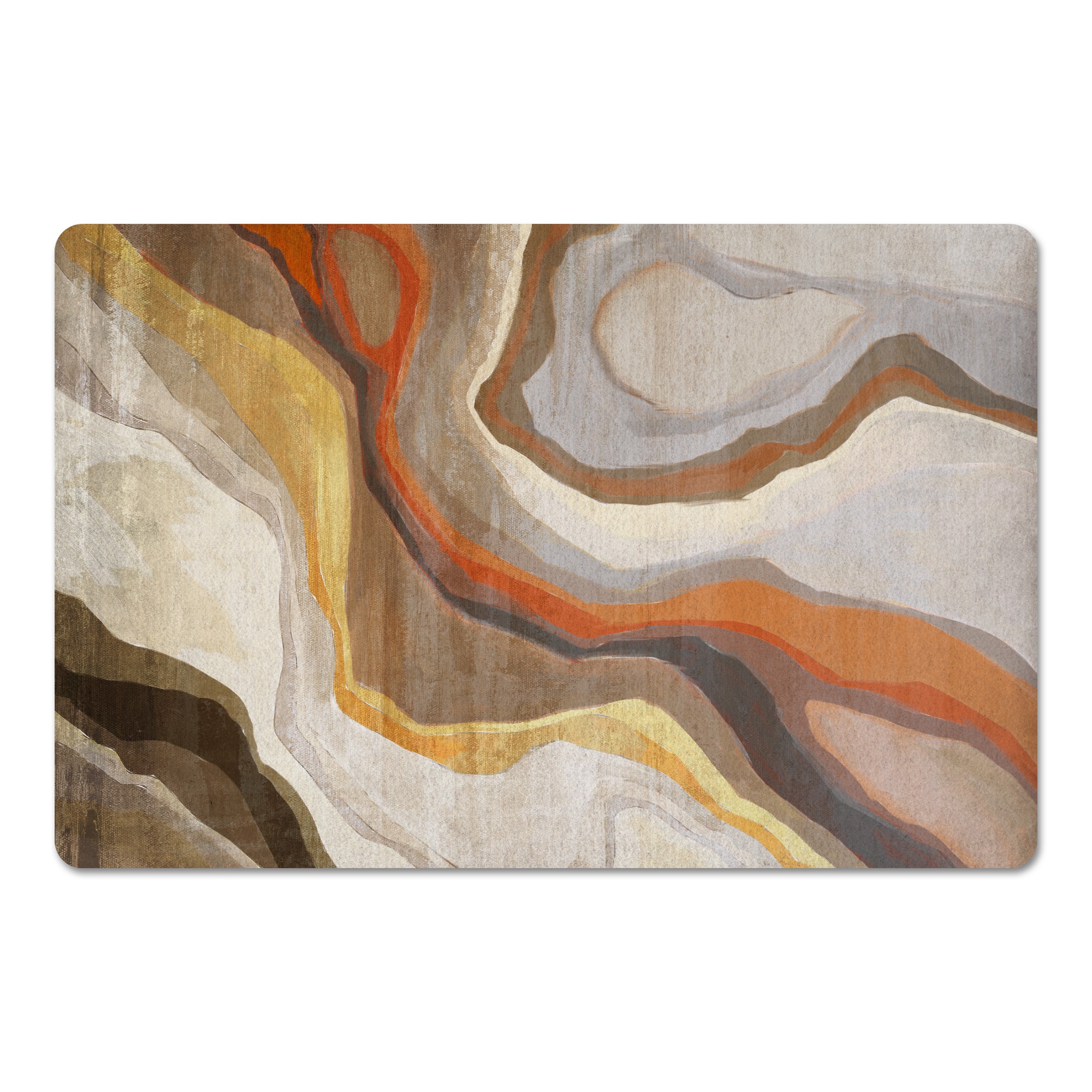 Geo Marble Painting 27x18 Floor Mat