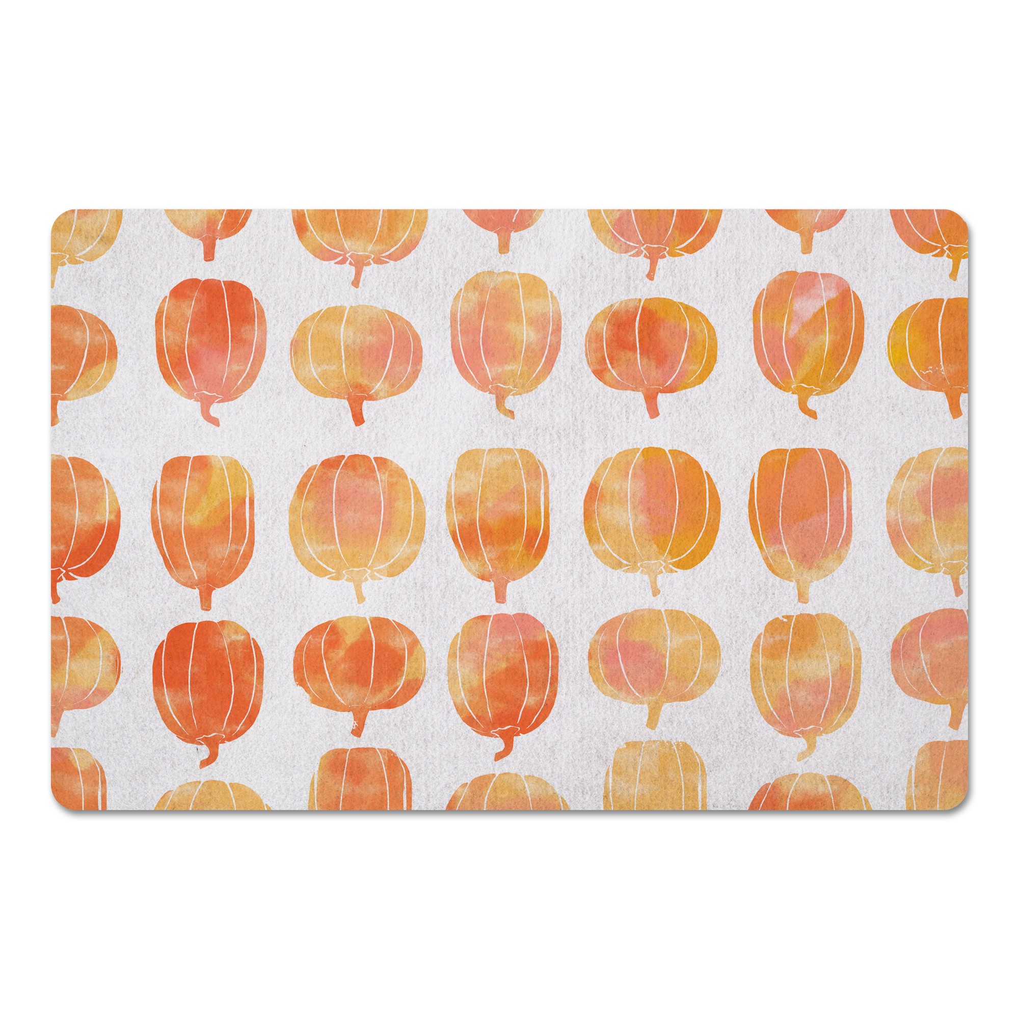 Watercolor Pumpkins 27x18 Floor Mat