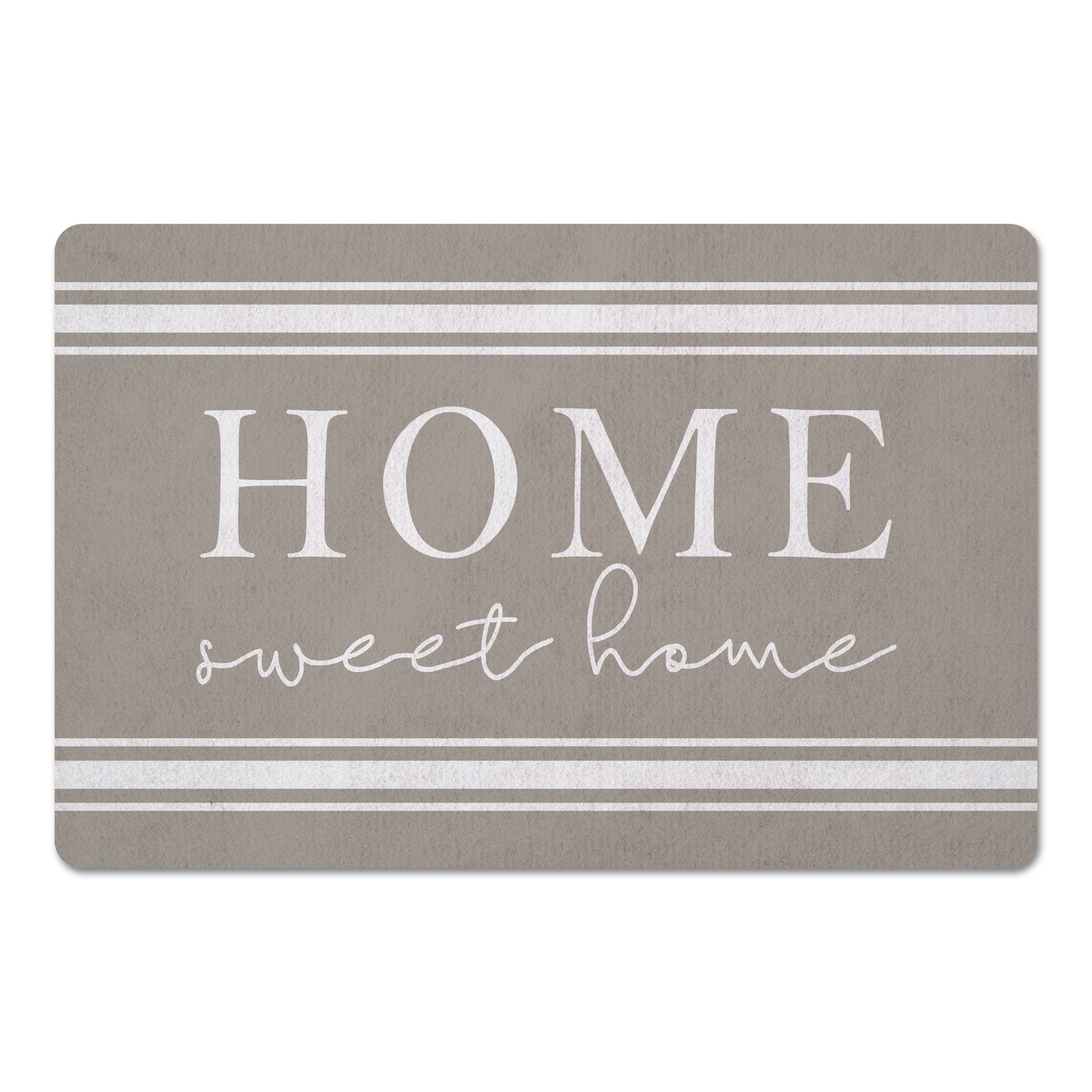 Home Sweet Home Striped Tan Textiles