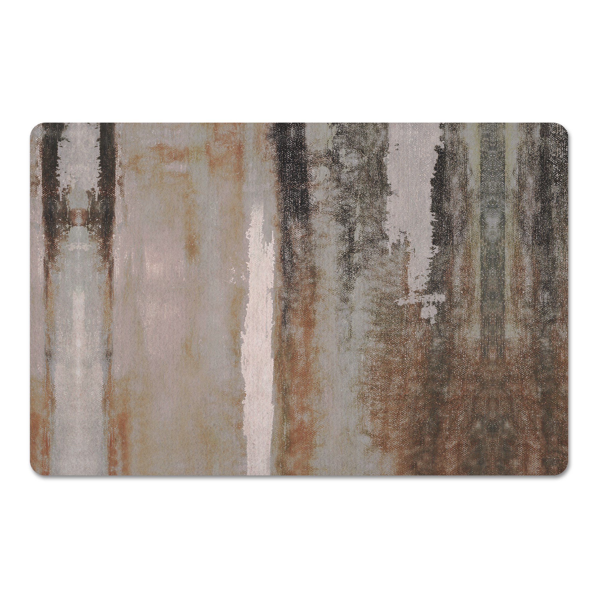Neutral Abstract Paints 27x18 Floor Mat