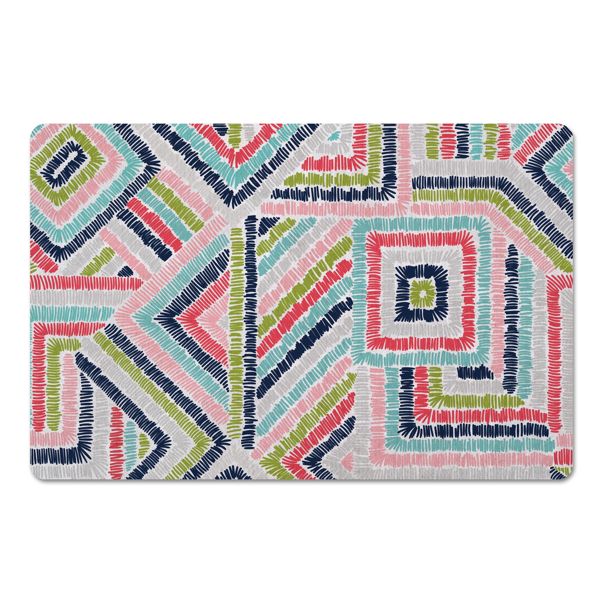 Distressed Tribal Pattern 27x18 Floor Mat