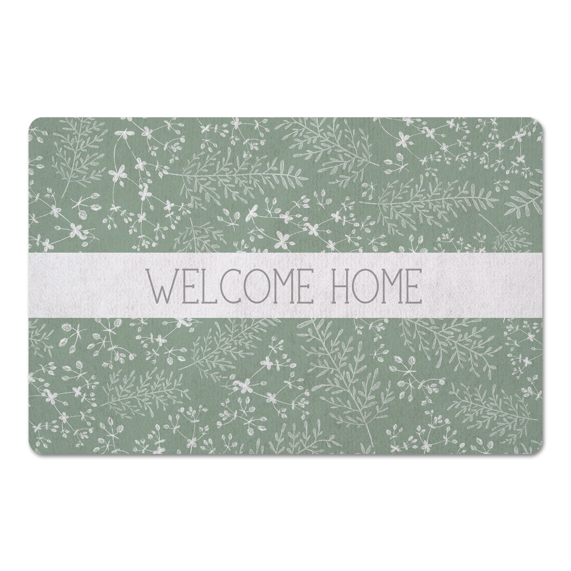 Welcome Home Botanicals 27x18 Floor Mat