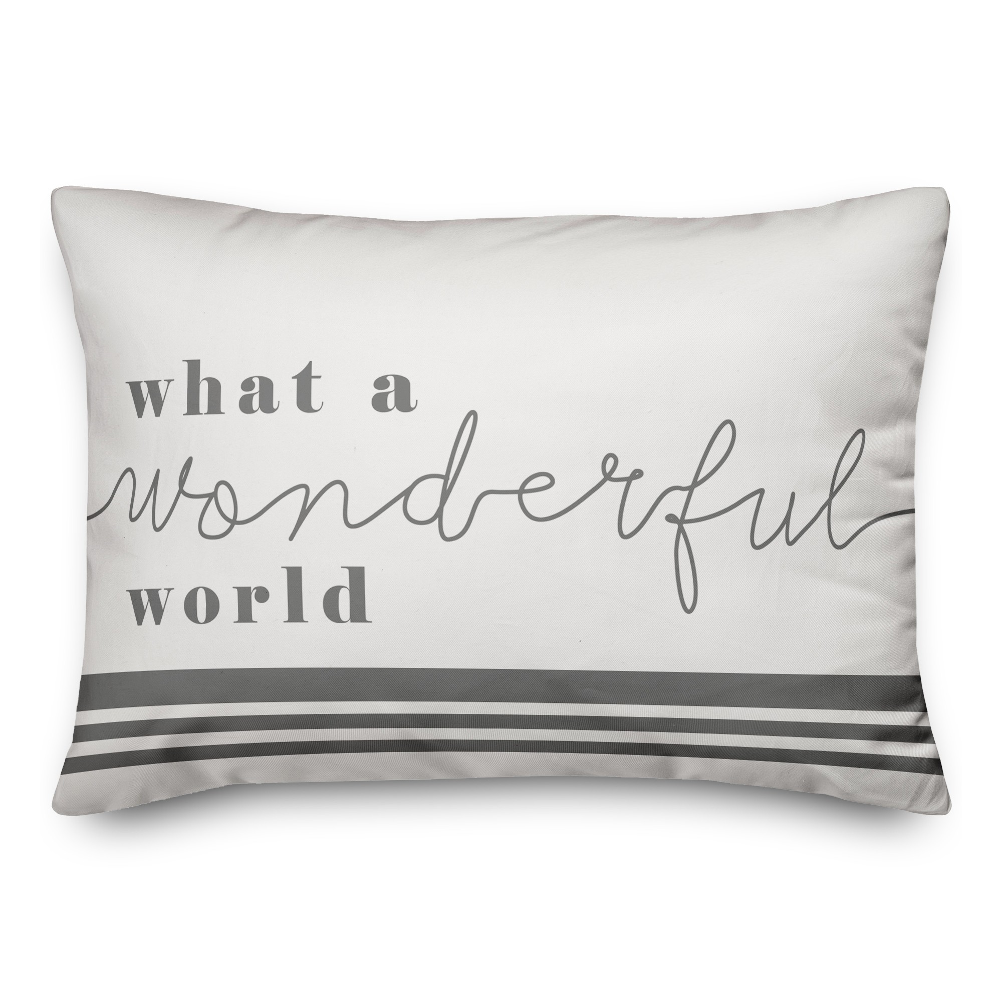 What A Wonderful World 14x20 Spun Poly Pillow