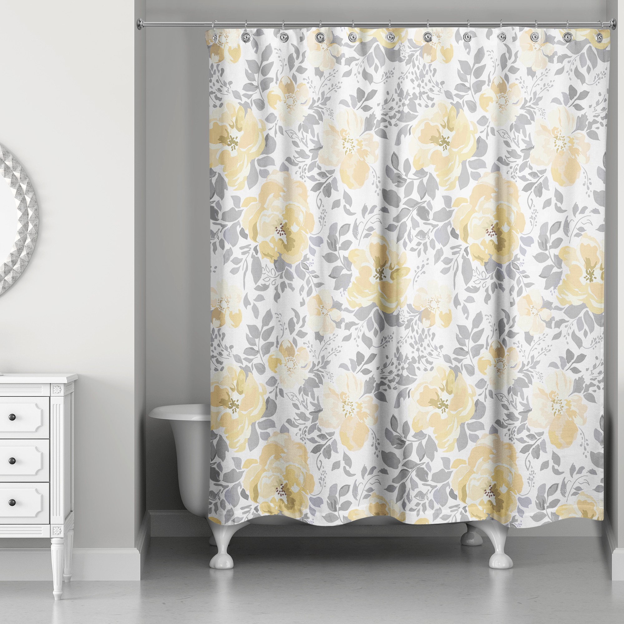 Soft Peonies  Shower Curtain