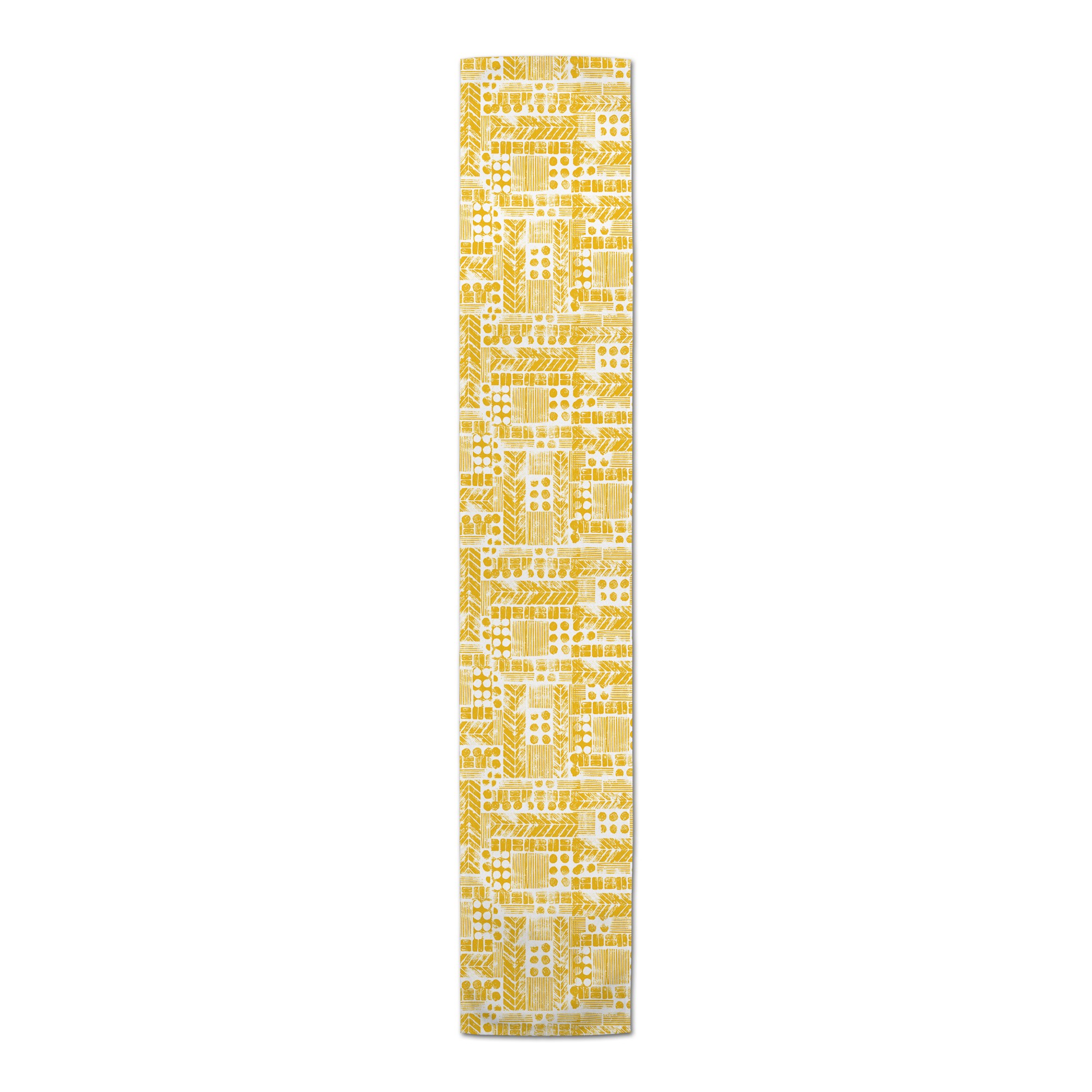 Aztec Tribal Stamp Pattern  Runner