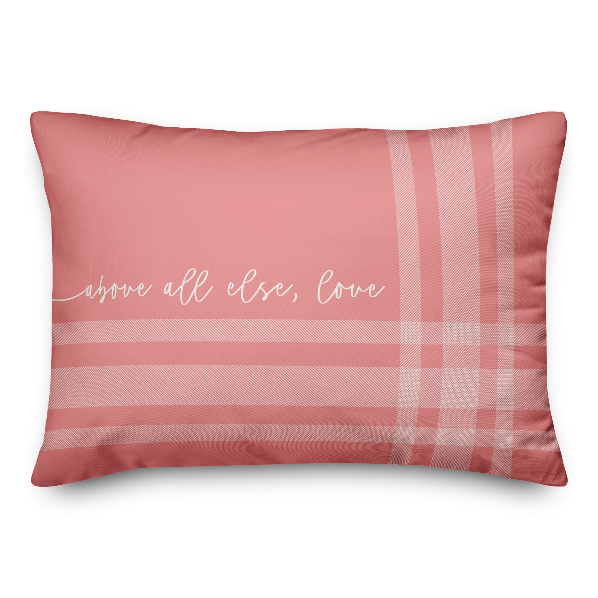 Above All Else Love 14x20 Spun Poly Pillow