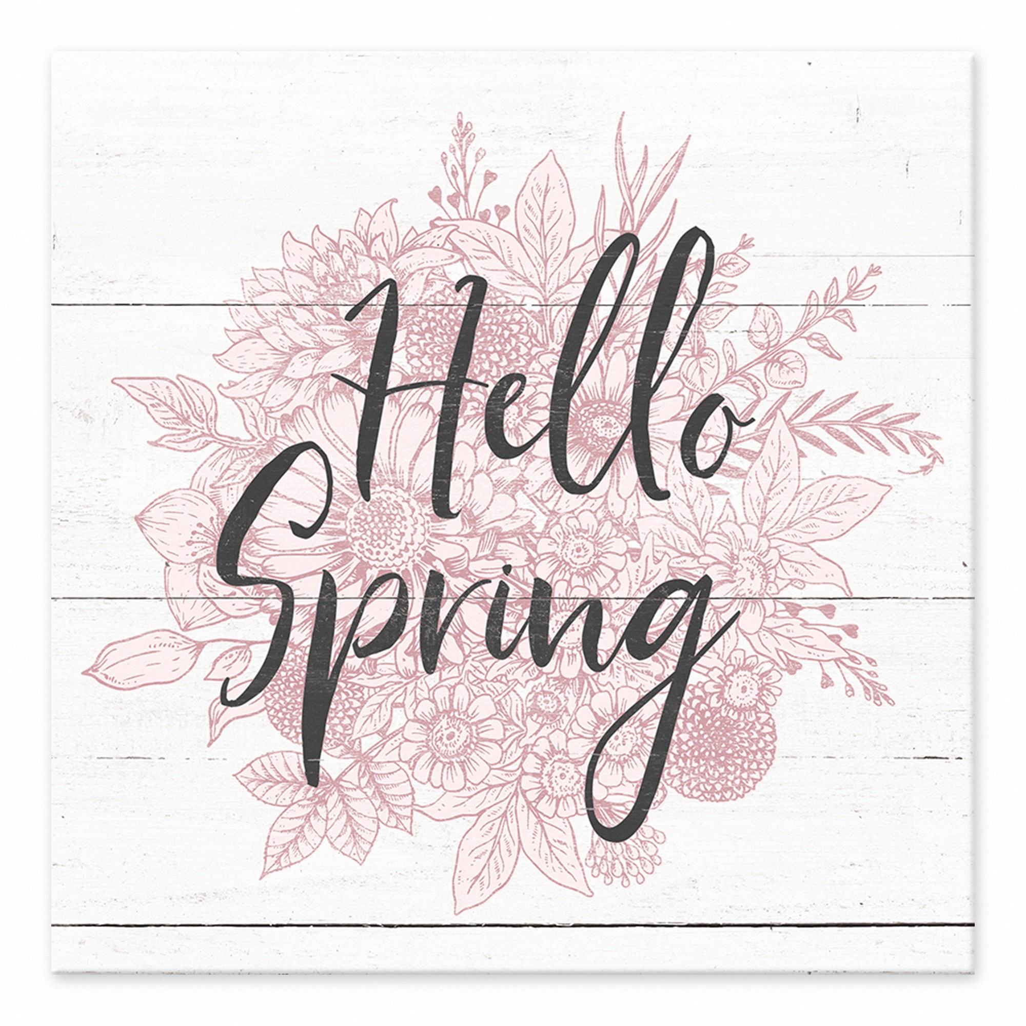 Hello Spring Florals 6x6 Tabletop Canvas