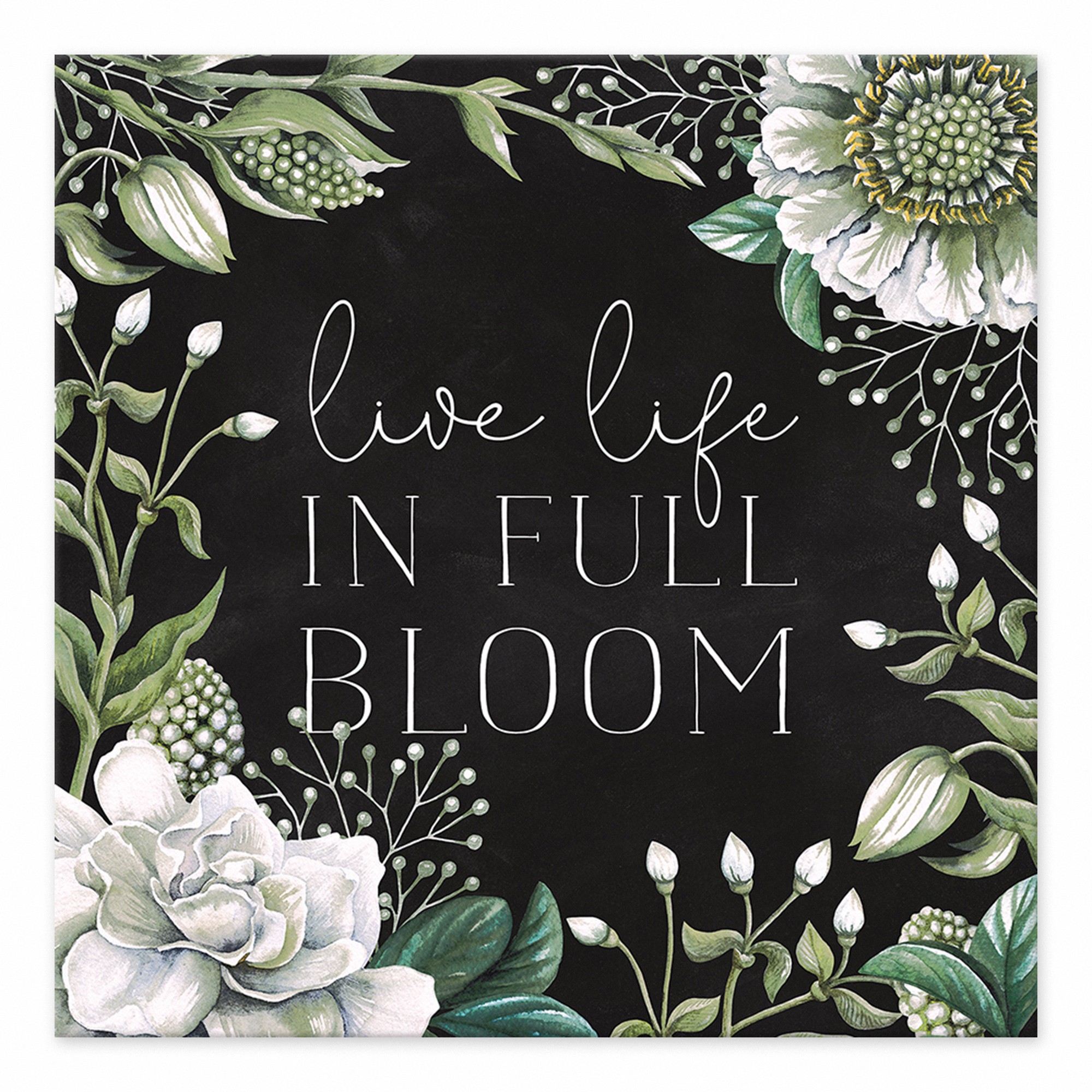 Life Life In Full Bloom 6x6 Tabletop Canvas