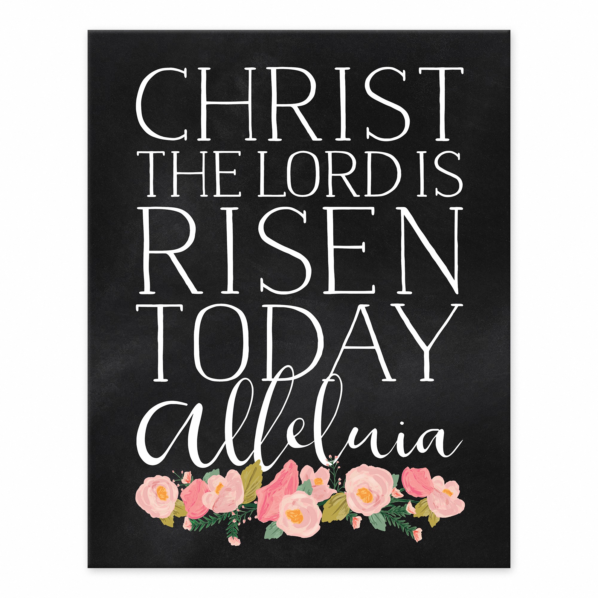 Christ The Lord Is Risen 11x14 Tabletop Canvas