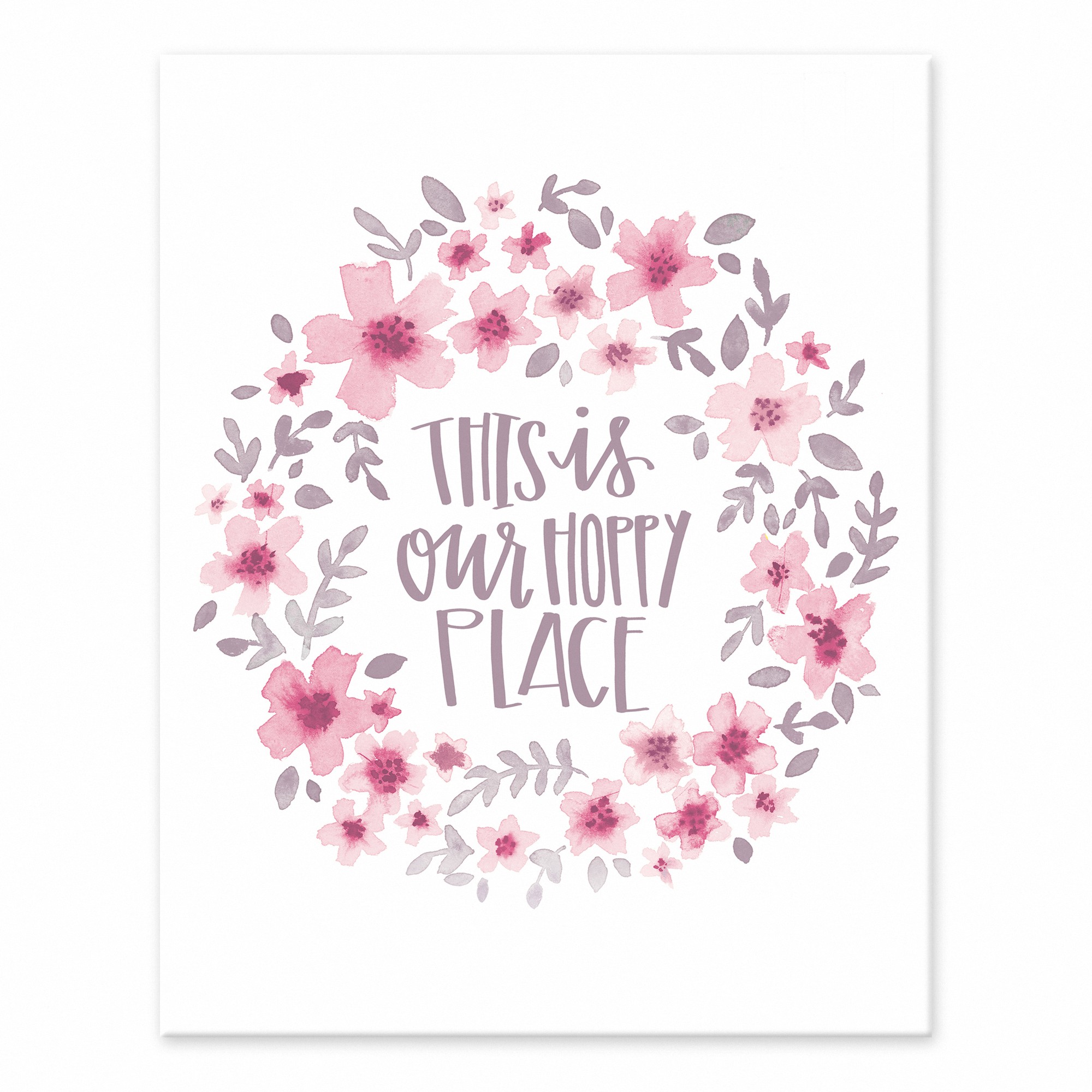 This Is Our Hoppy Place 11x14 Tabletop Canvas