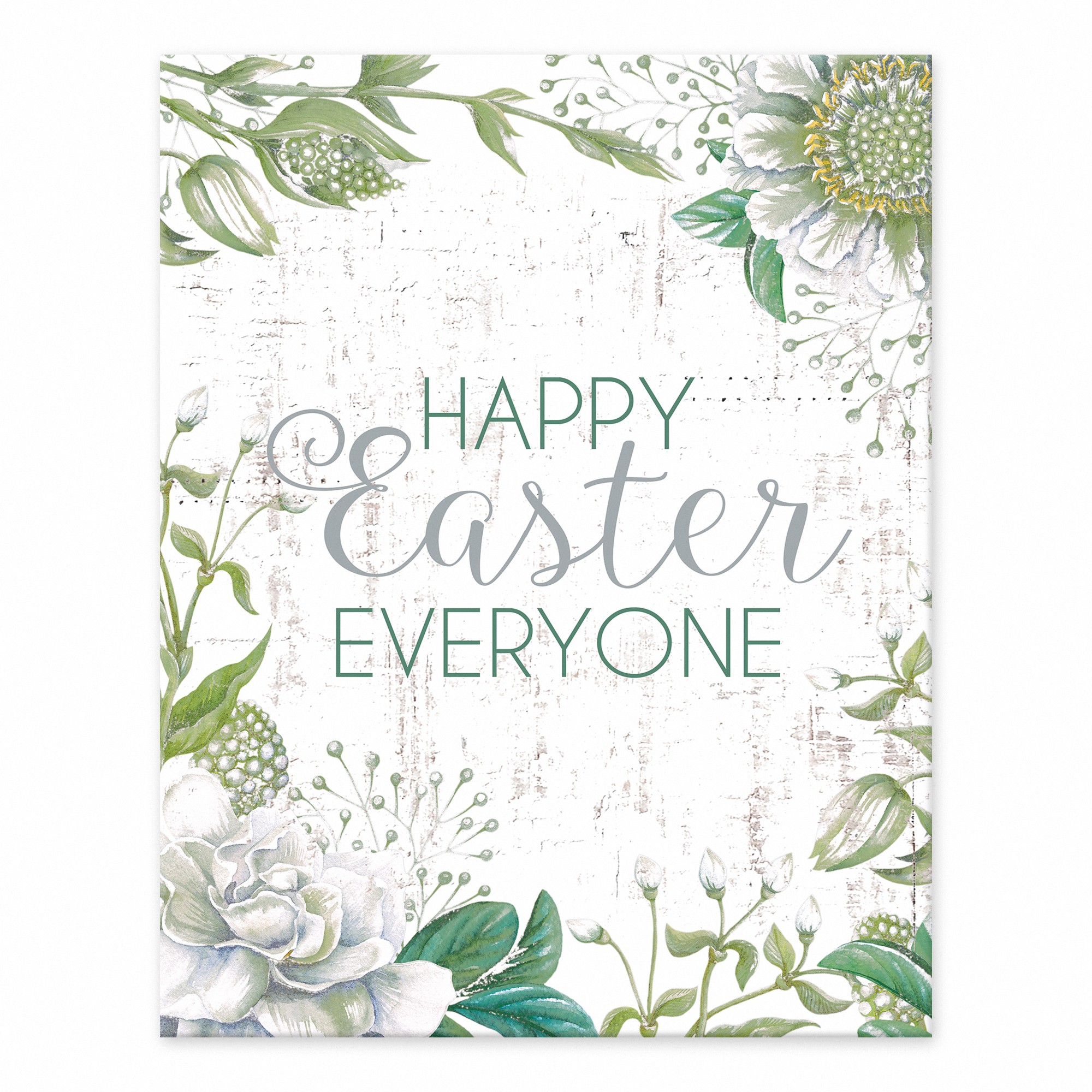 Botanical Happy Easter 11x14 Tabletop Canvas