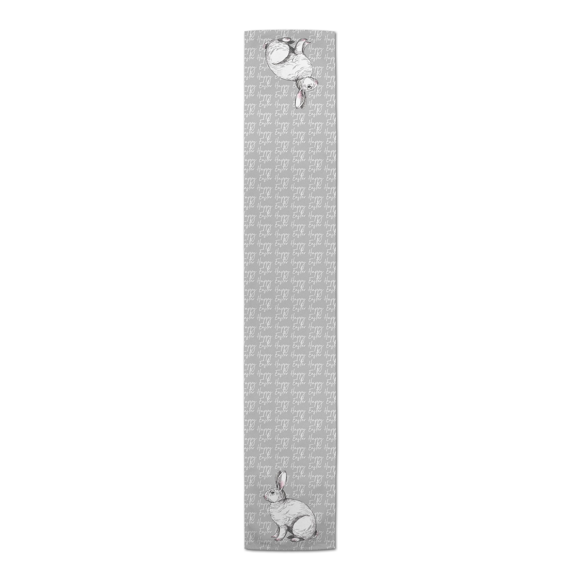 Happy Gray Easter Bunny Runner