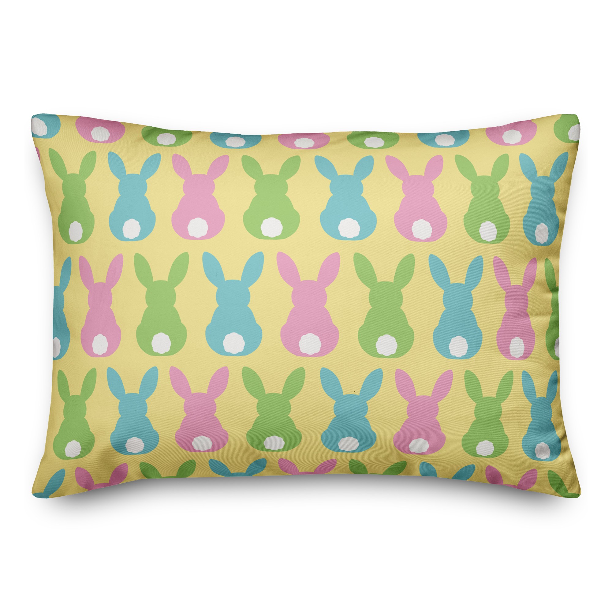 Pastel Bunny Tail 14x20 Spun Poly Pillow