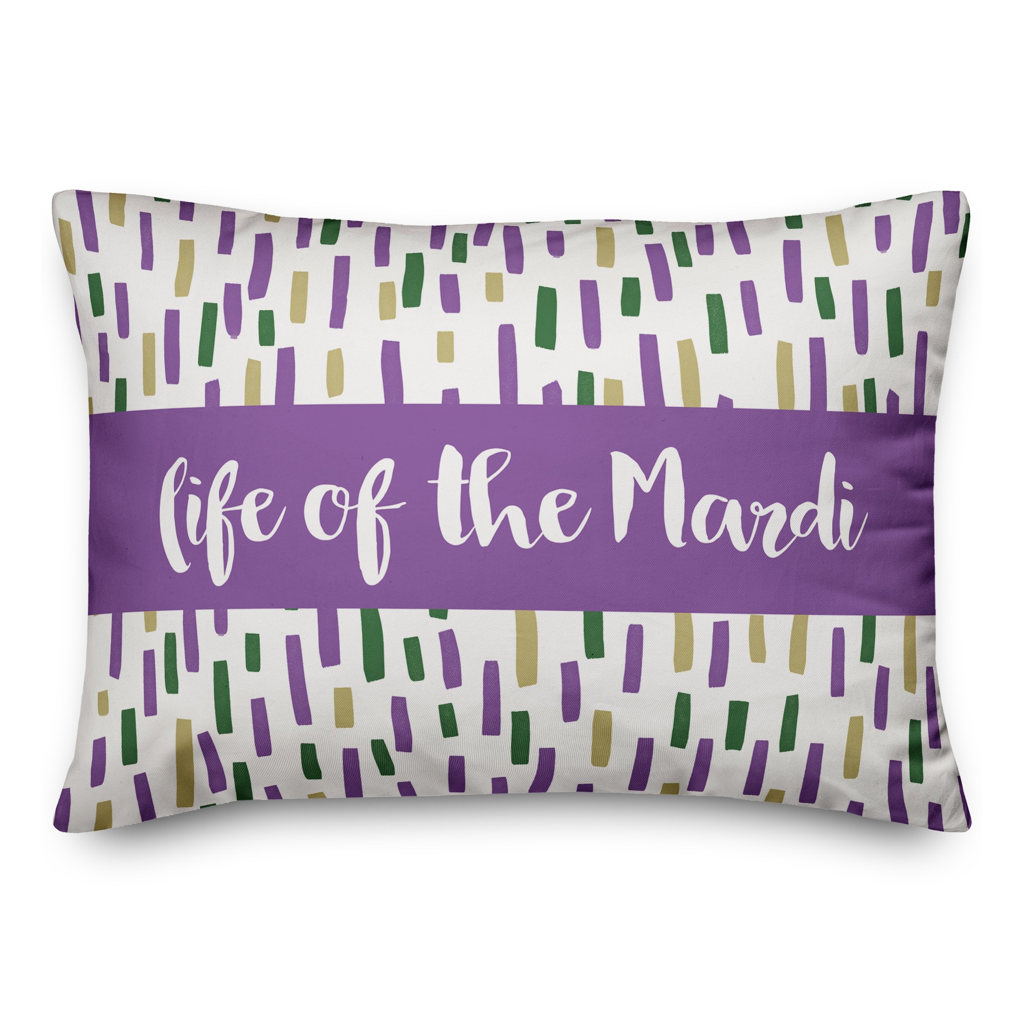 Life of the Mardi 14x20 Spun Poly Pillow
