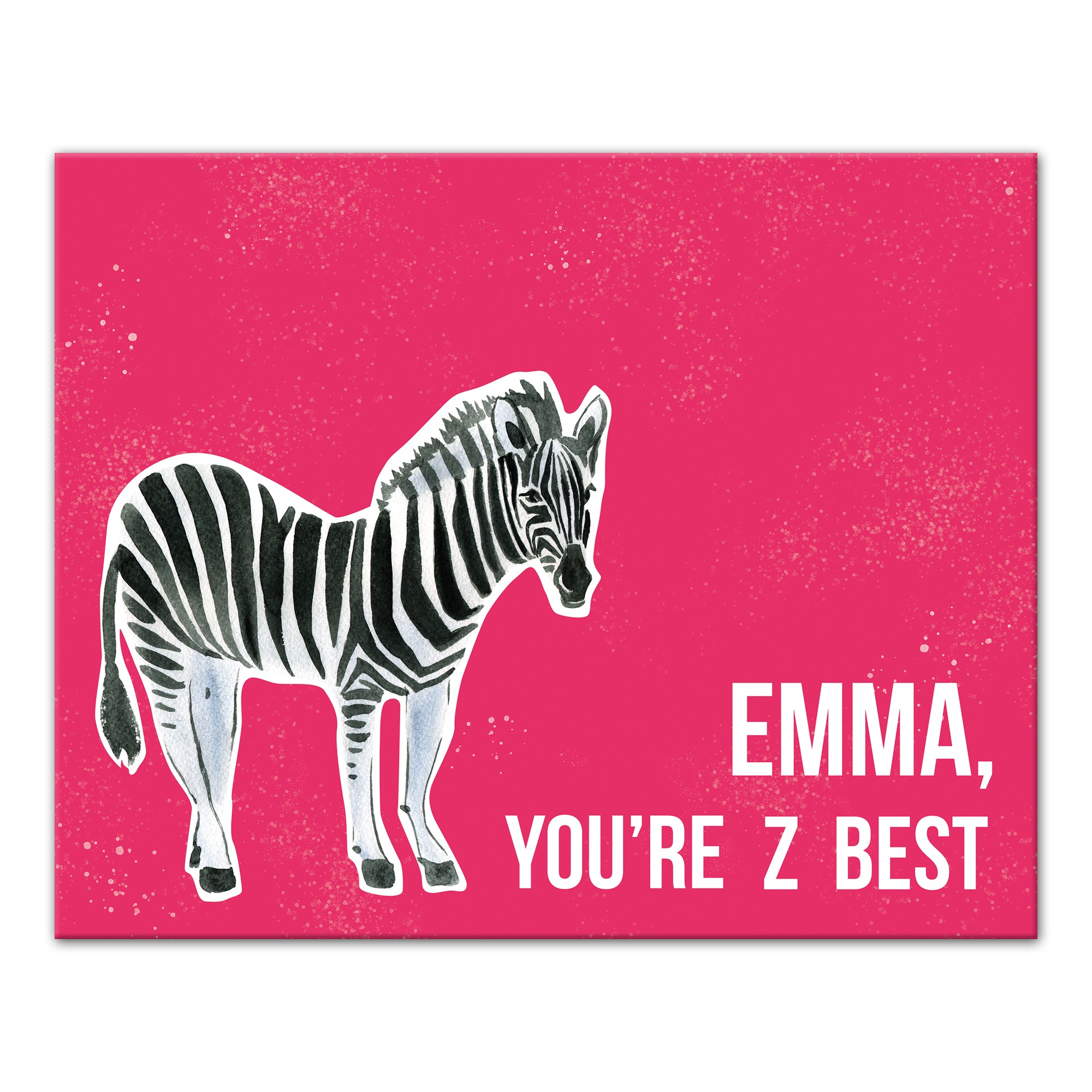 You're Z Best 16x20 Personalized Canvas Wall Art