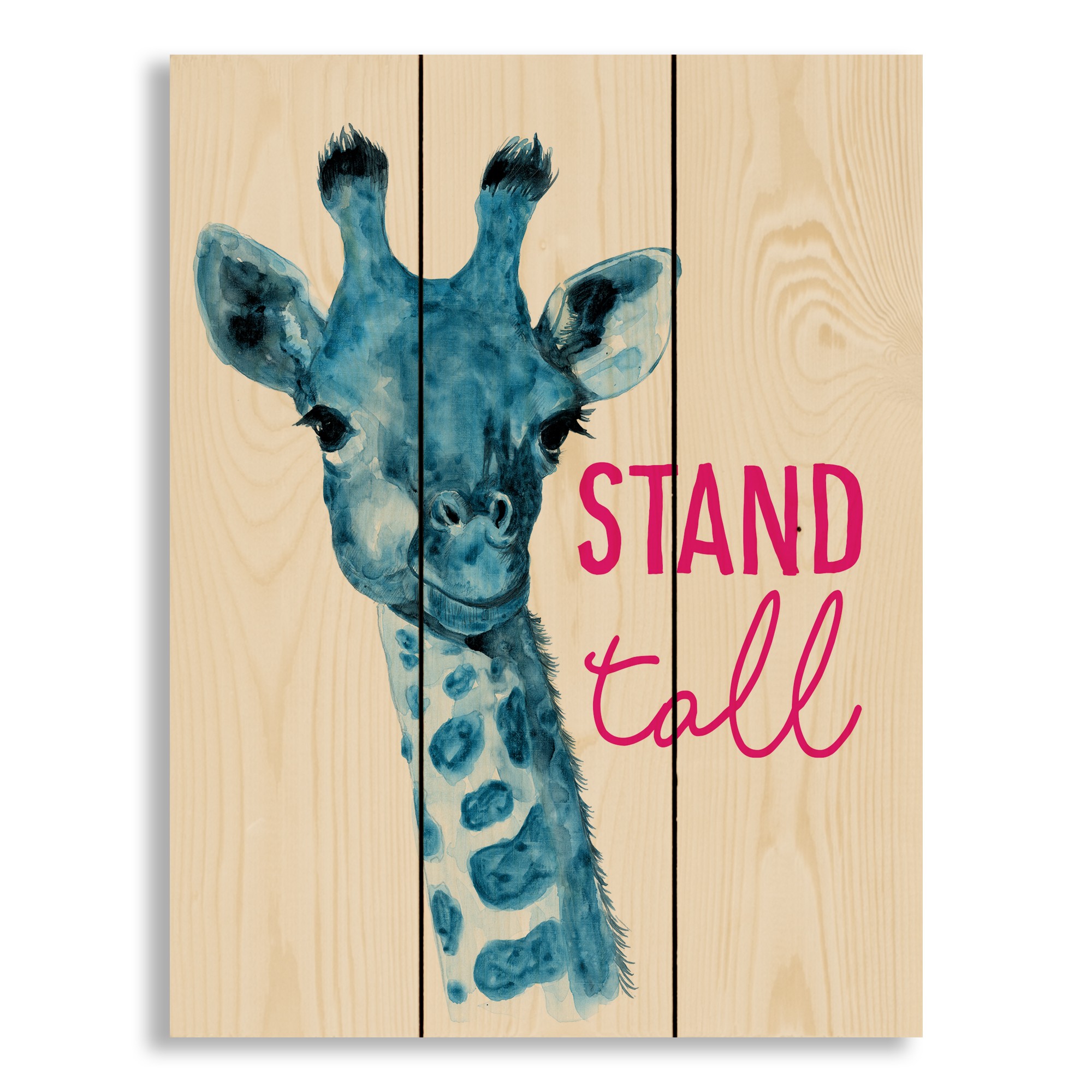 Stand Tall Giraffe  10.5x14 Pallet Wood Art