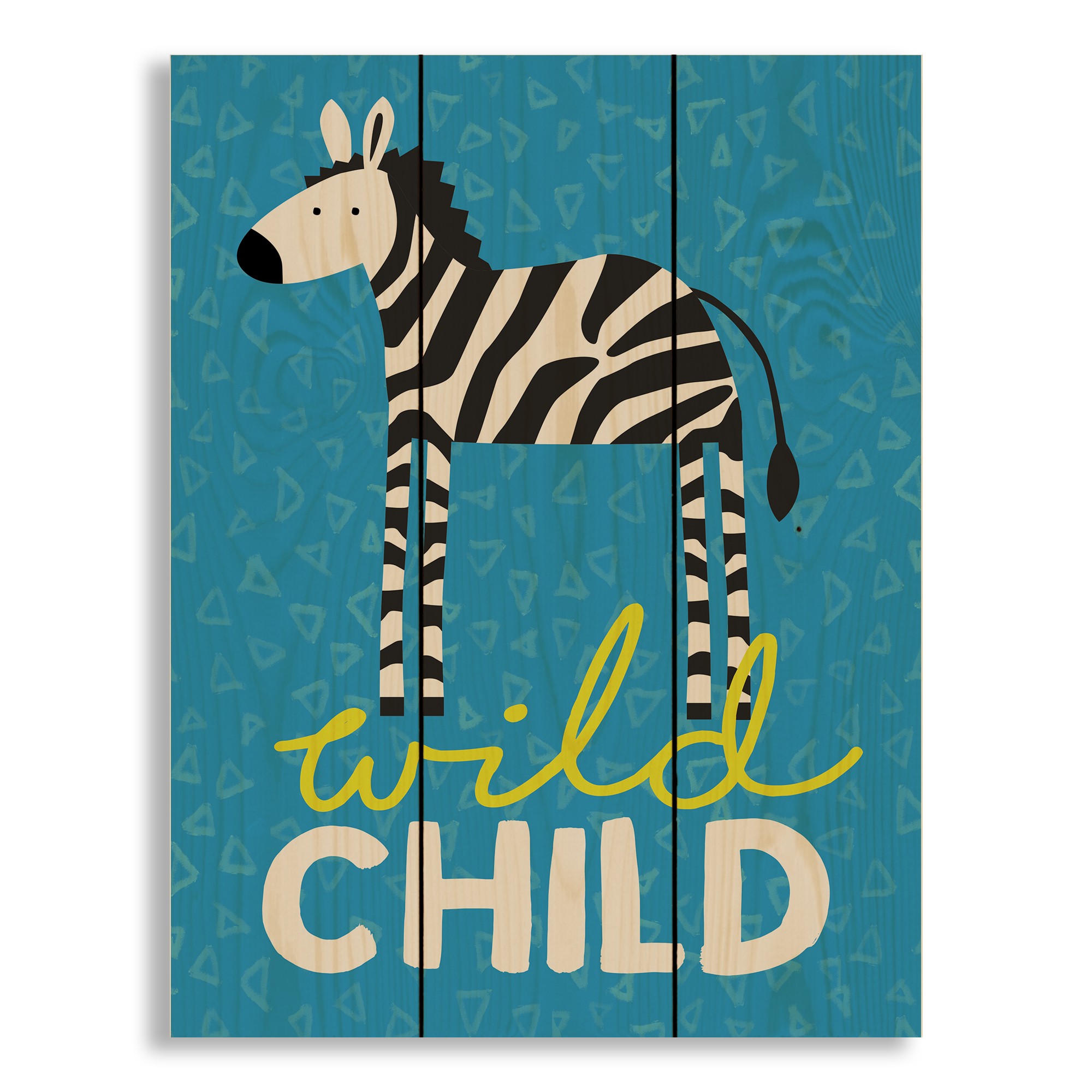 Wild Child Zebra 10.5x14 Pallet Wood Art