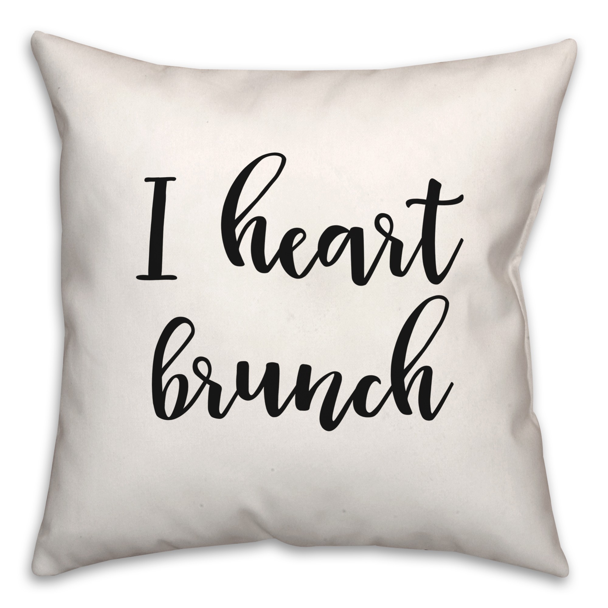 I Heart Brunch 18x18 Spun Poly Pillow