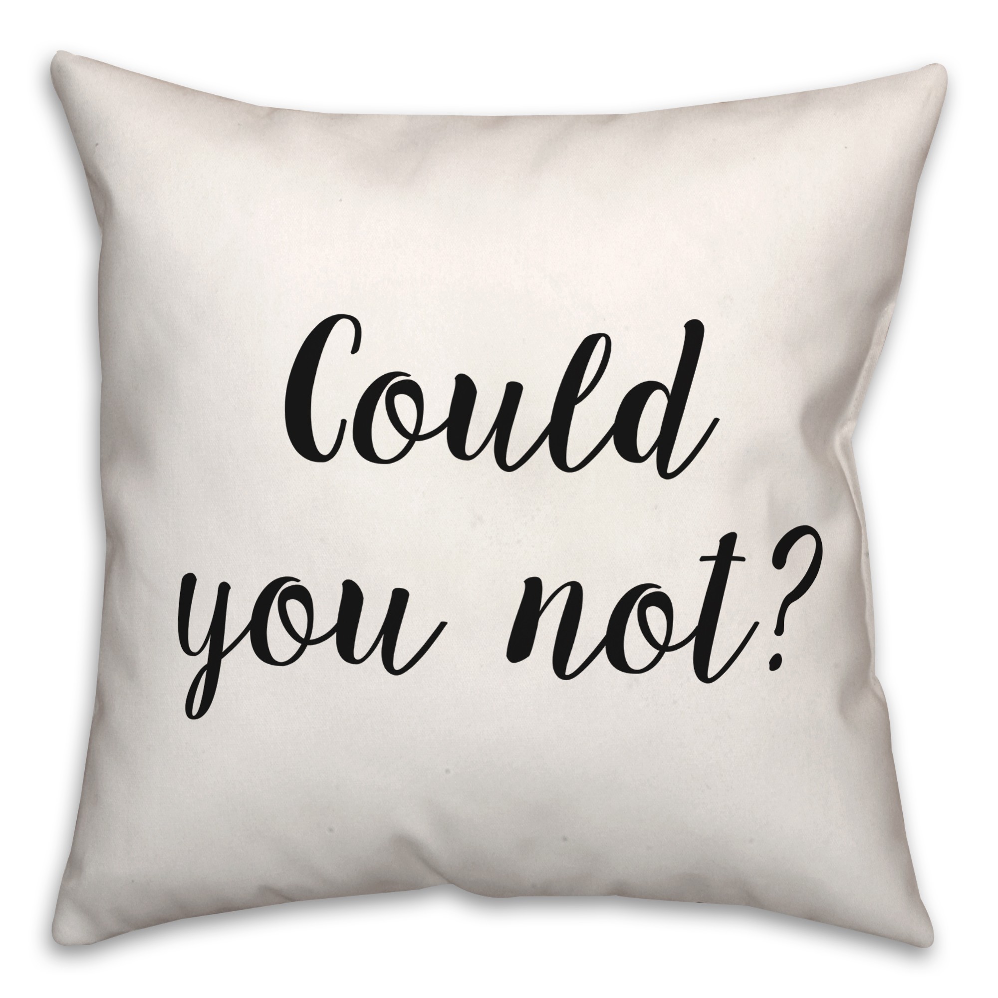 Could You Not? 18x18 Spun Poly Pillow